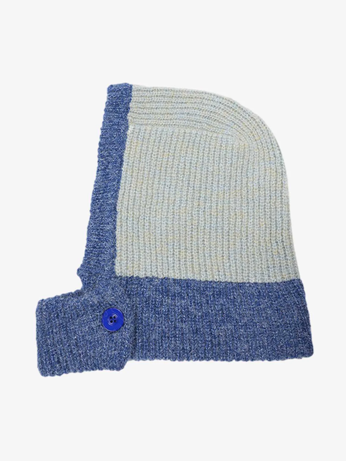 Retro Color-Block Chunky Knit Balaclava Hats - Image 10
