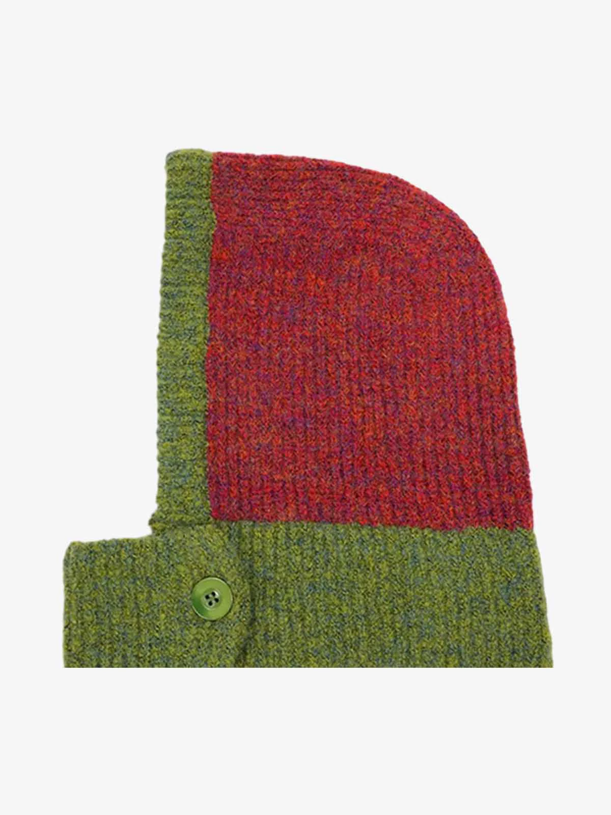 Retro Color-Block Chunky Knit Balaclava Hats - Image 8