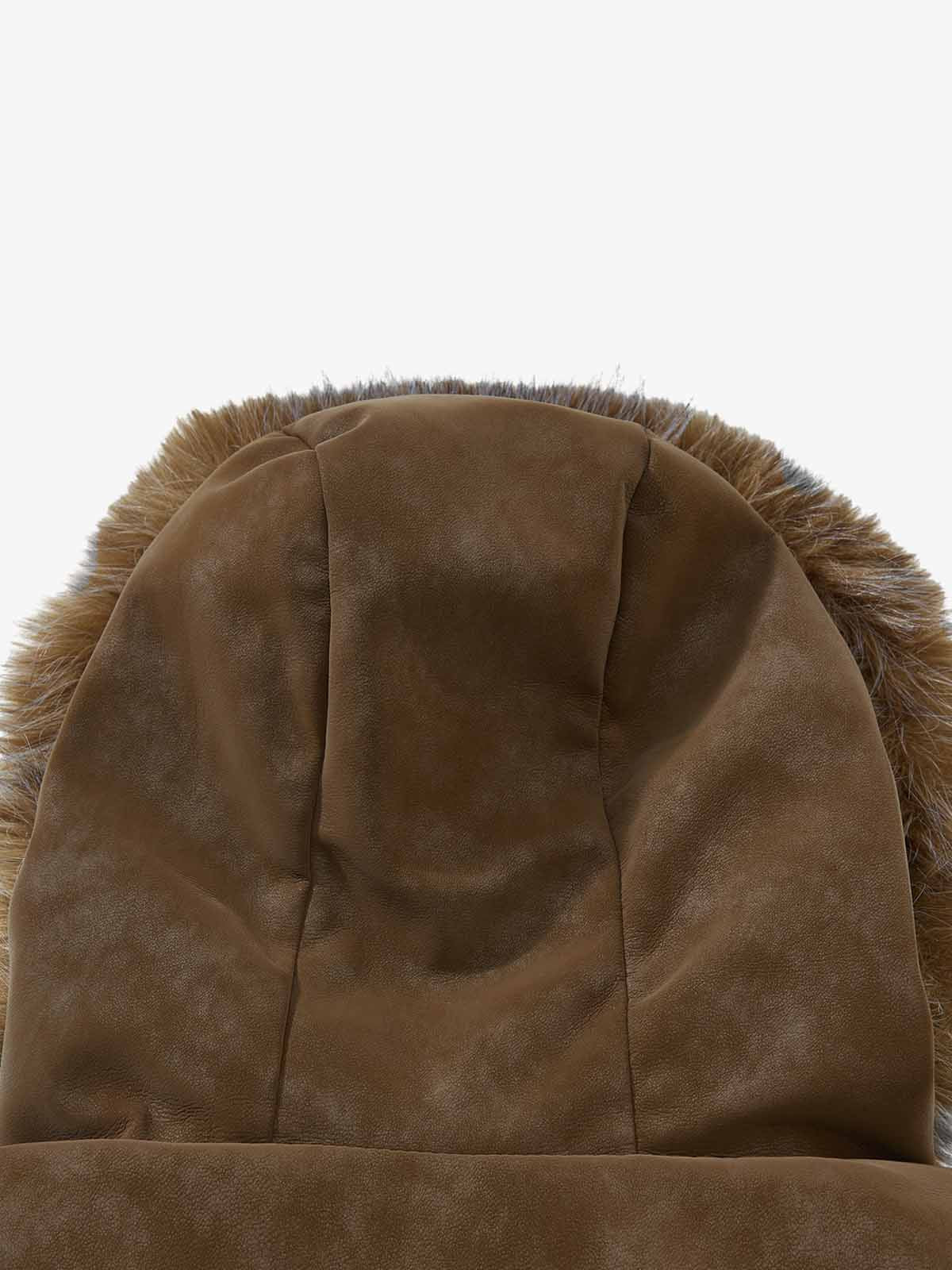 Retro Detachable Faux Fur Collar Suede Fleece Hoodie Jacket - Image 13