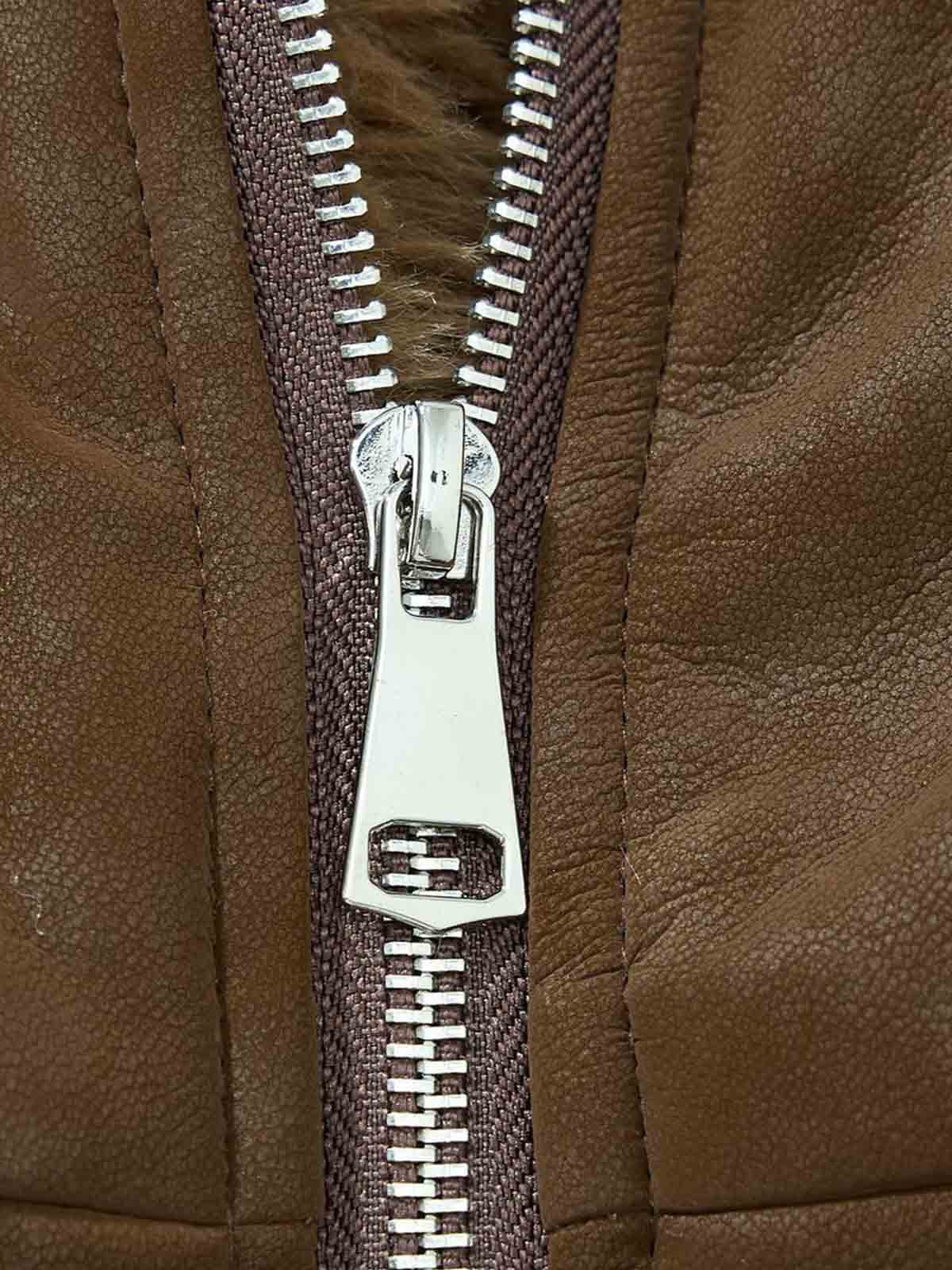 Retro Detachable Faux Fur Collar Suede Fleece Hoodie Jacket - Image 18