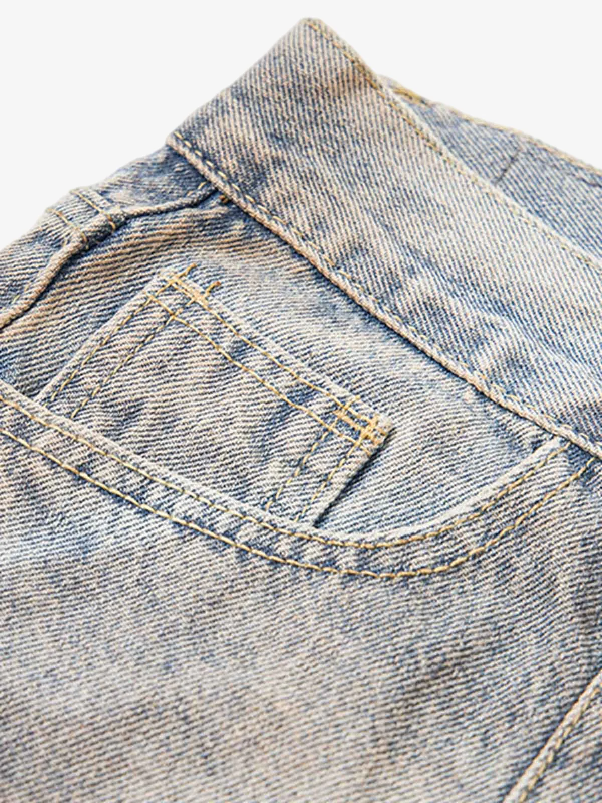 Retro Distressed Dirty Jeans - Image 3