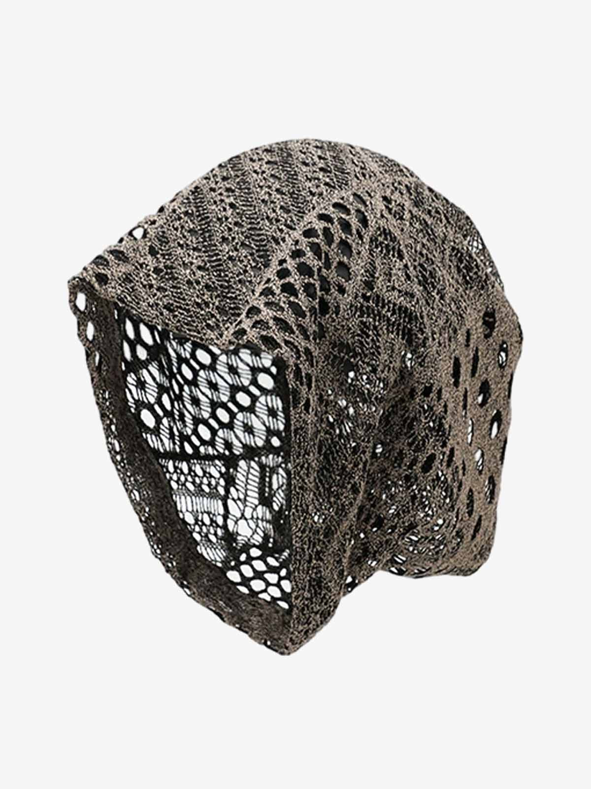 Retro Mesh Hollow Breathable Pile Hat - Image 2