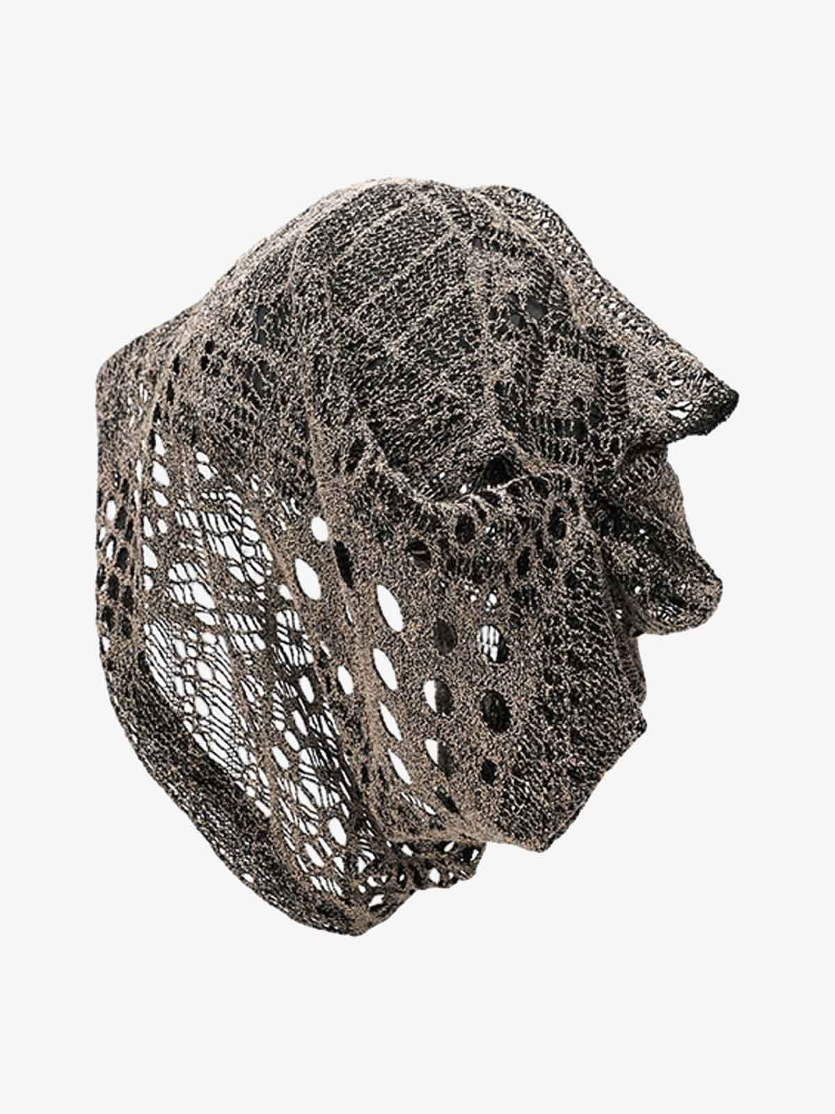 Retro Mesh Hollow Breathable Pile Hat - Image 3