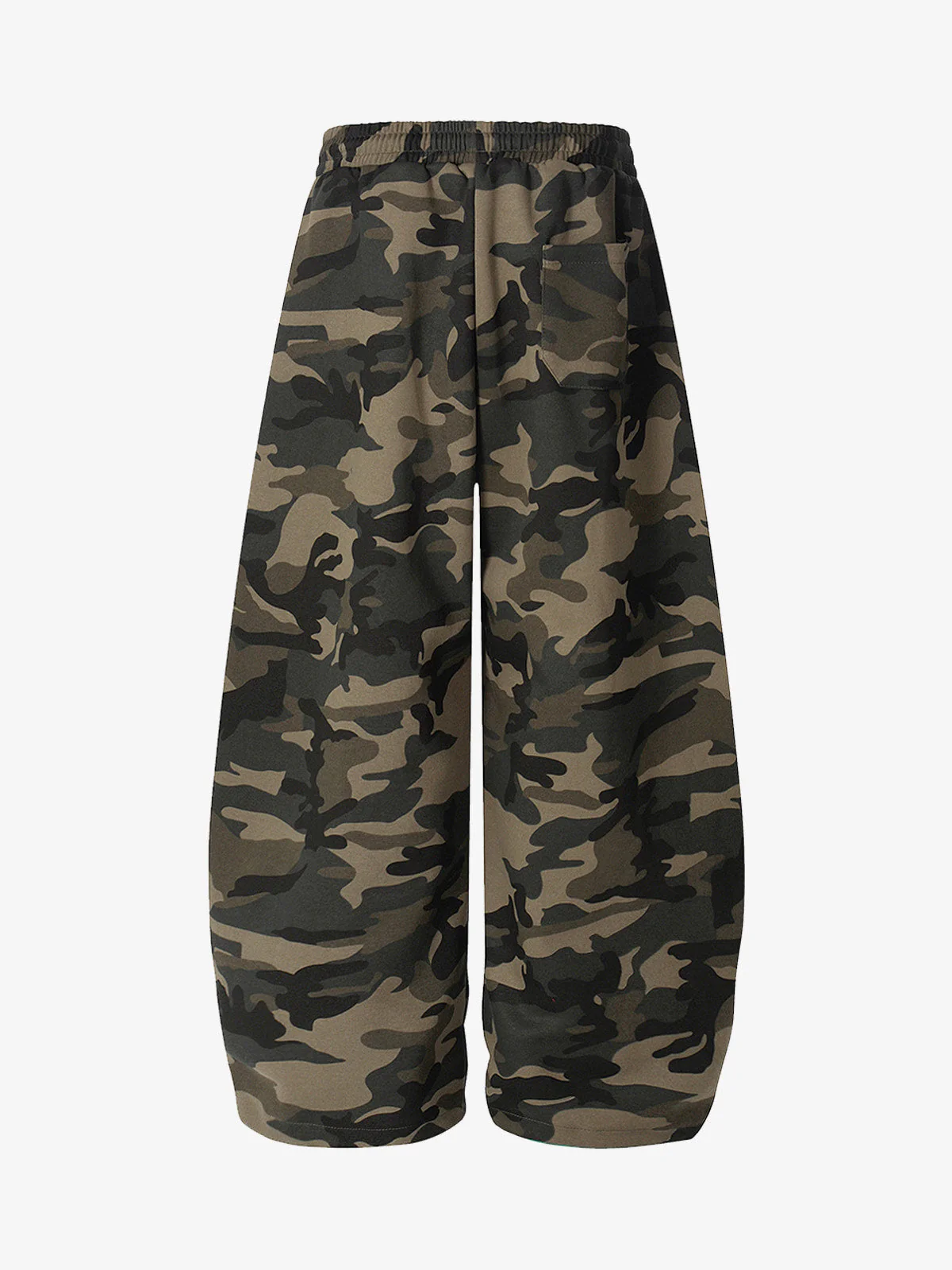 Retro Patchwork Embroidered Camouflage Barrel Pants - 2520 - Image 5
