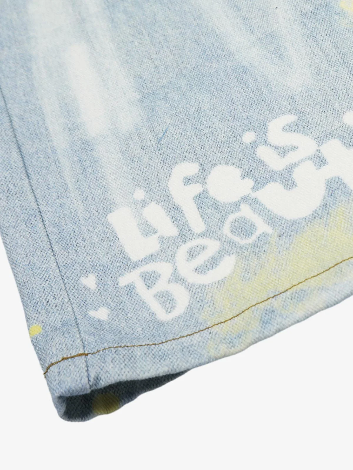 Retro Spray Graffiti Fun Straight Jeans - 2448 - Image 7