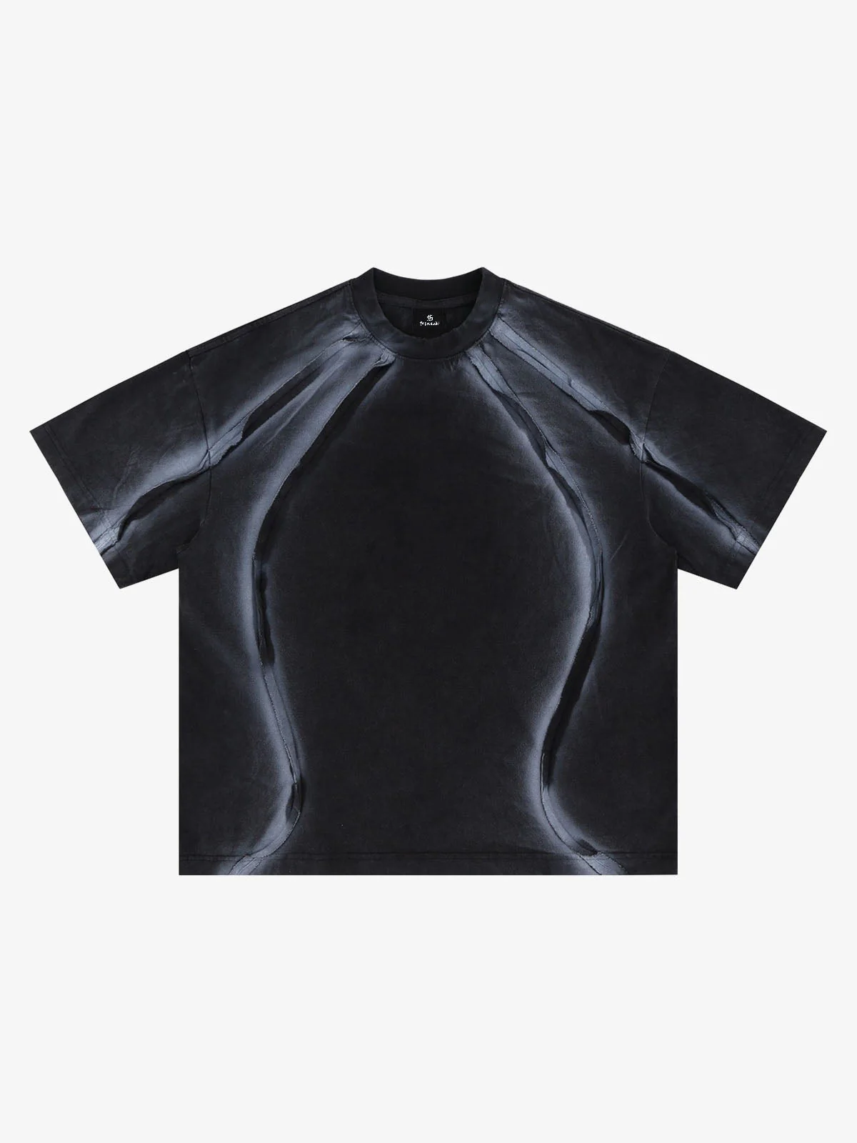 Retro Structured Panels T-Shirt