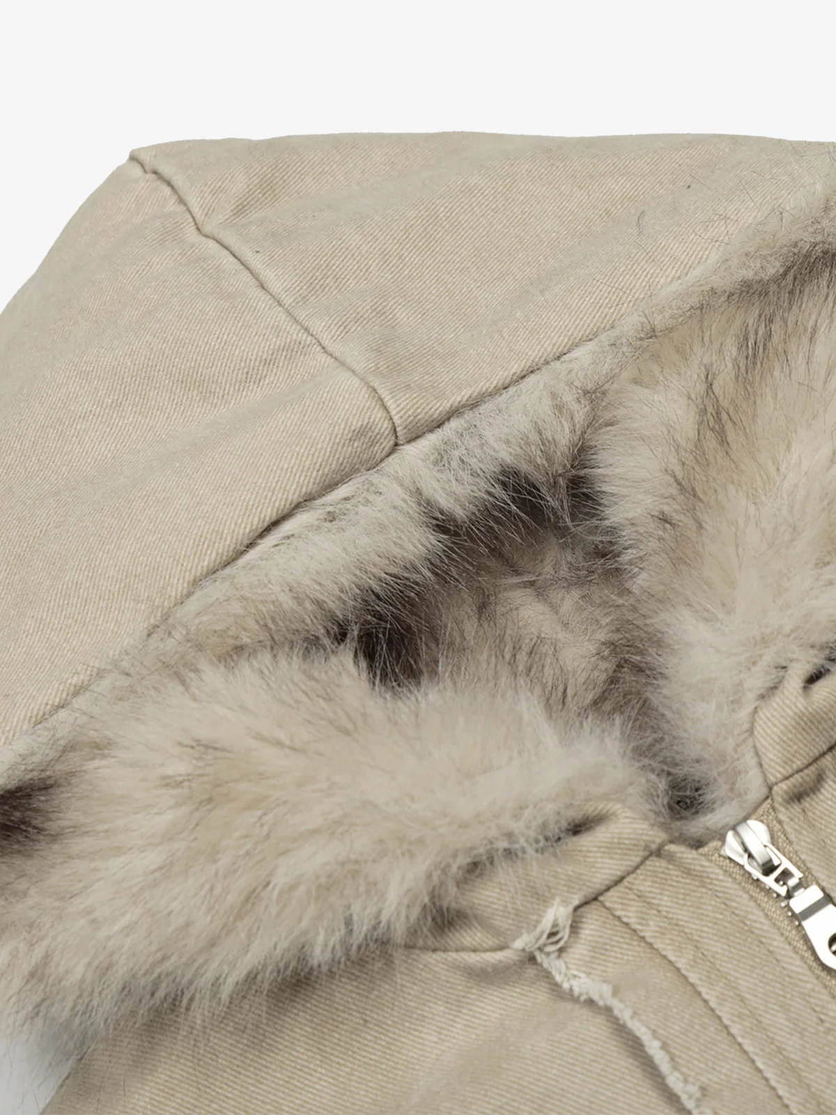 Retro Washed Fleece-lined Hooded Work Jacket - Image 12