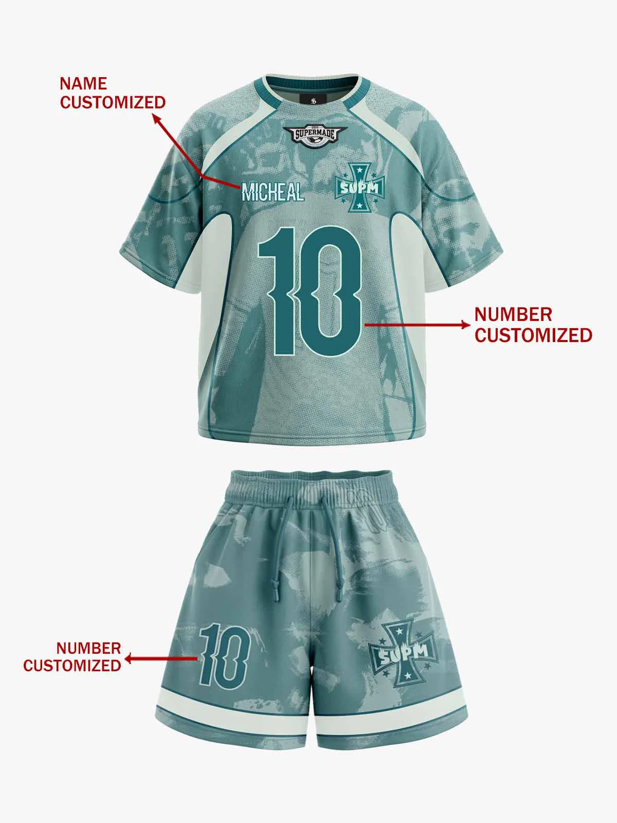 Retro World Cup Custom Jersey Set - 2627 - Image 5