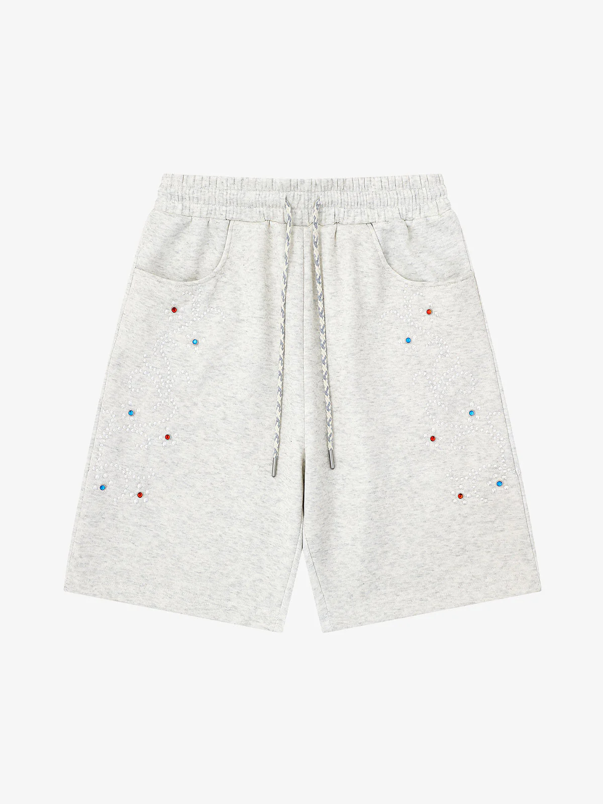Rhinestone Graphic Knit Shorts - Image 2