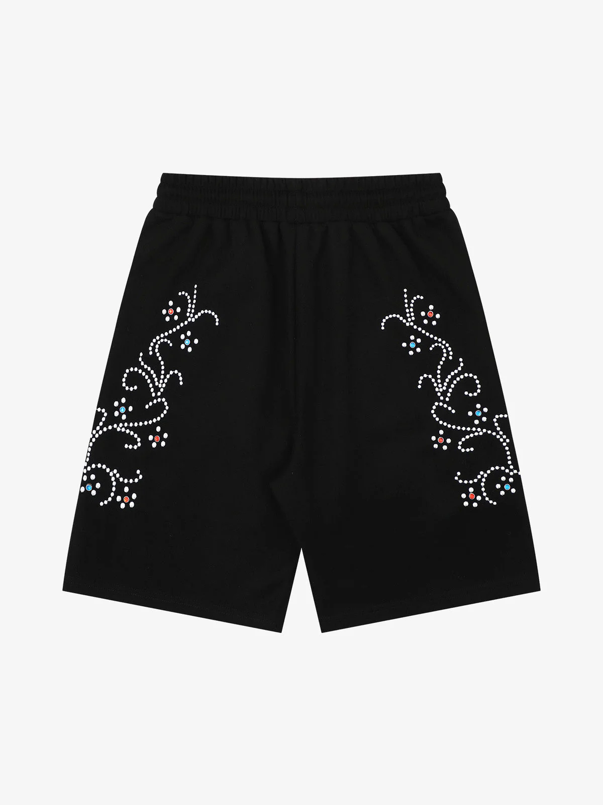 Rhinestone Graphic Knit Shorts - Image 8