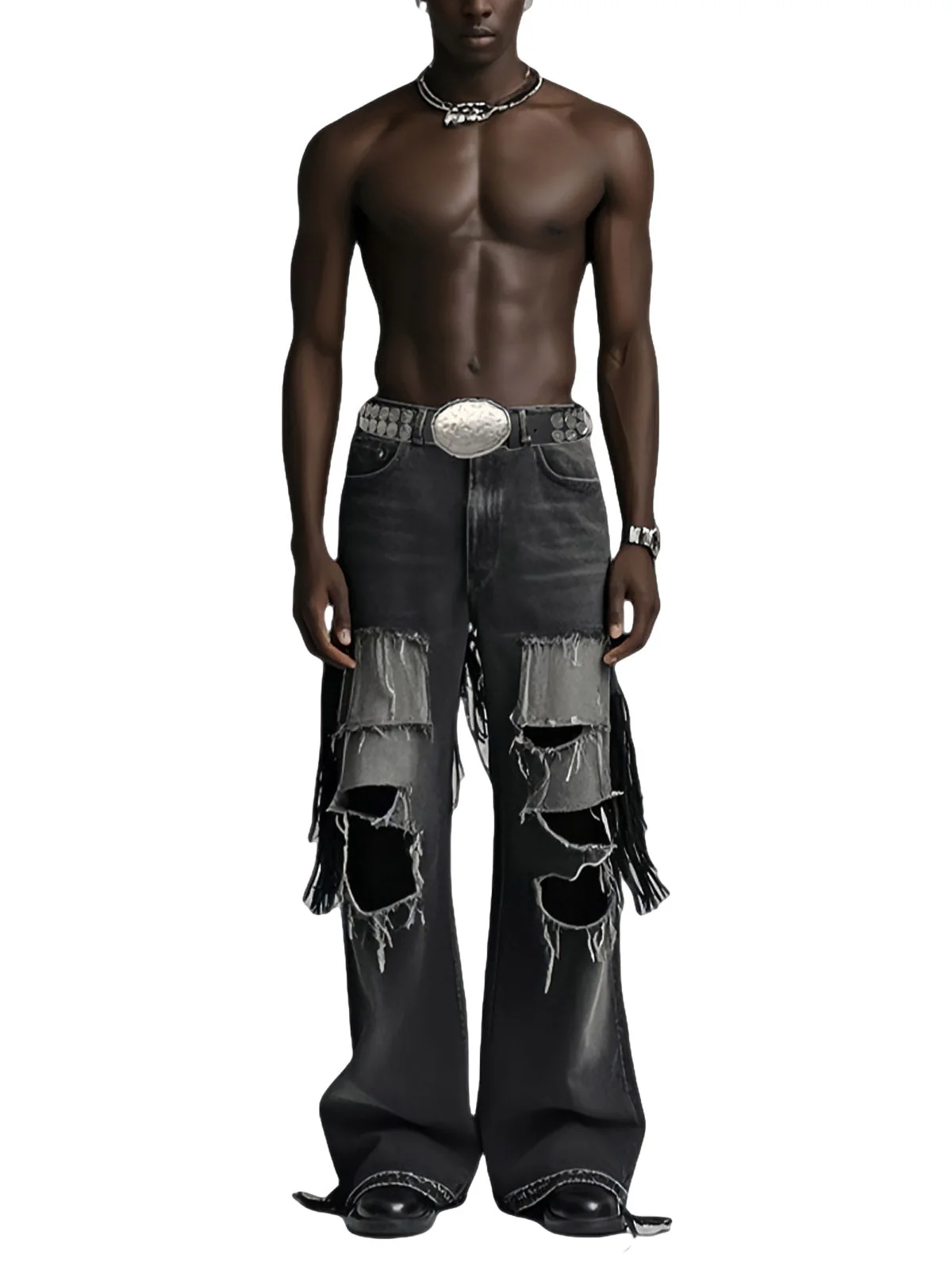 Retro Rivet Punk Style Belt - Image 2