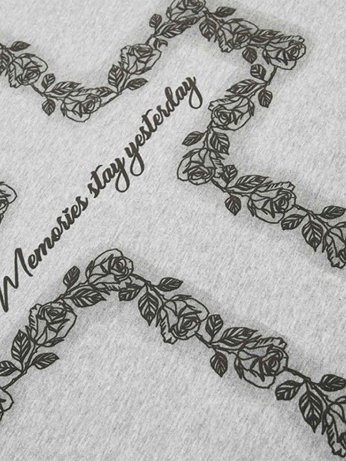 Rose Cross Slogan Graphic T-Shirt - Image 12