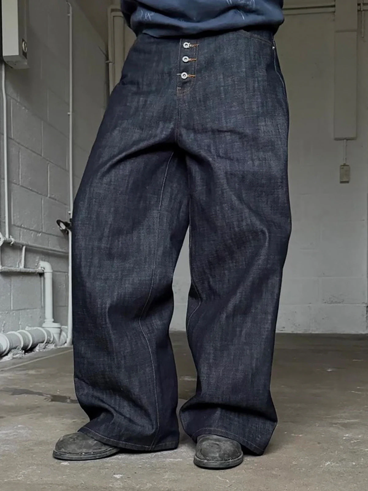 Scimitar 3D Baggy Original Denim Straight Jeans - 2571 - Image 2