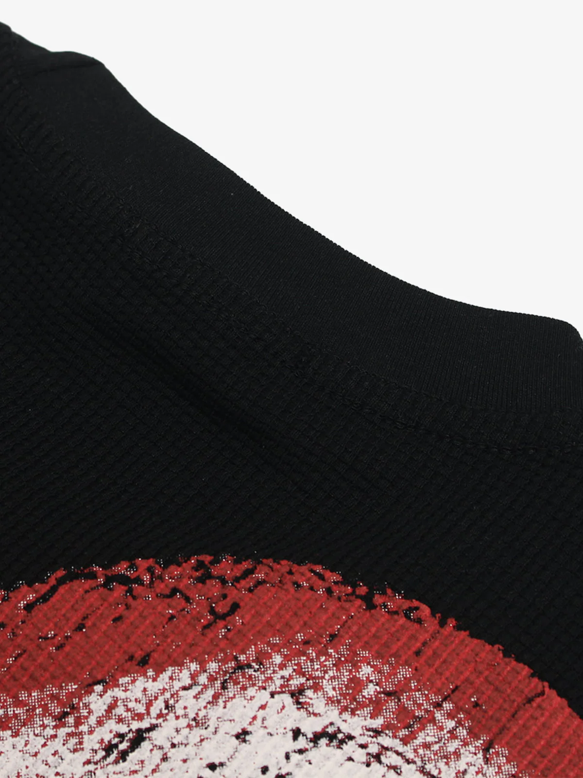 Skeleton & Melted Heart Graphic Waffle Knit T-Shirt - Image 15