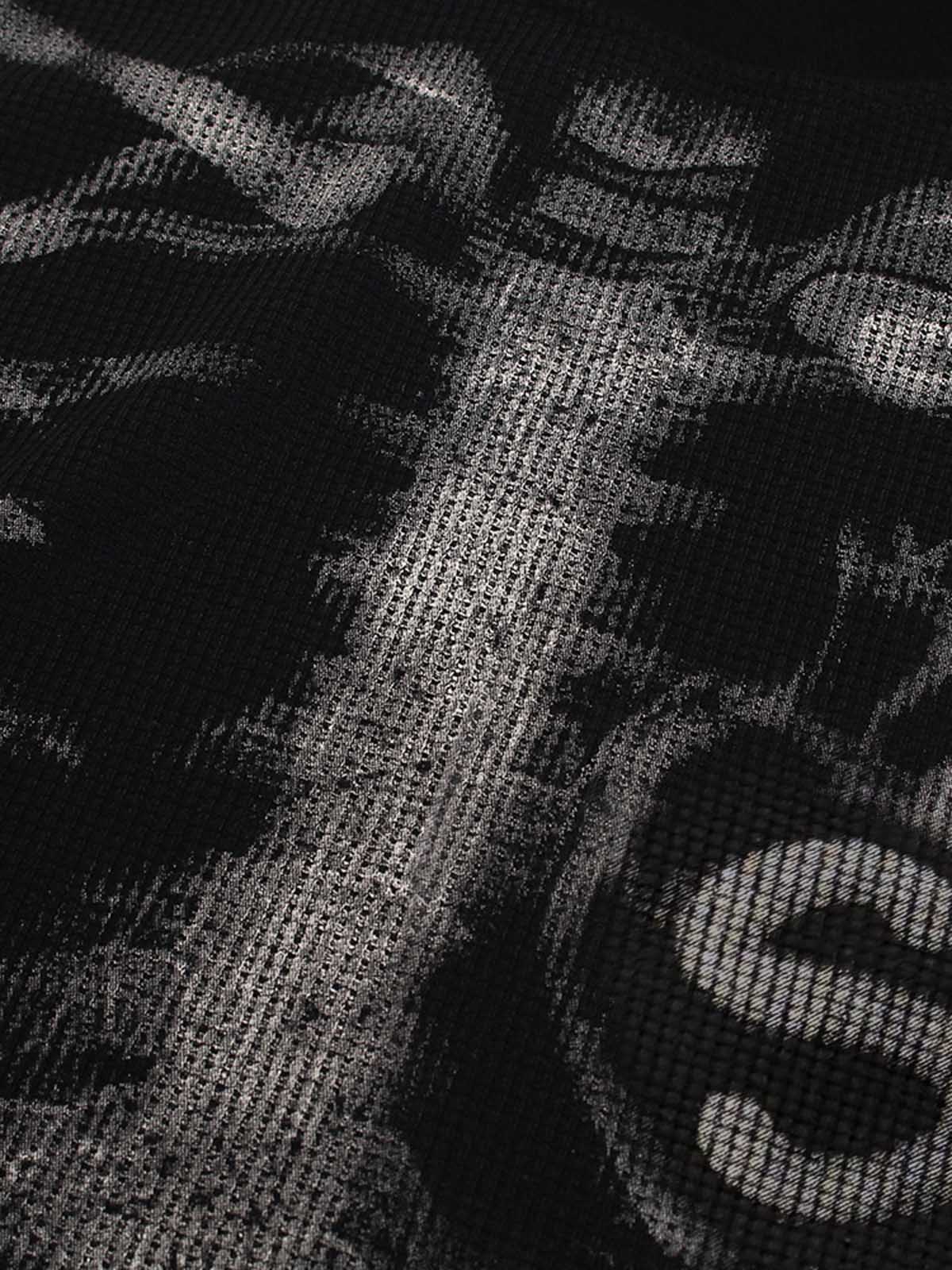 Skeleton Graphic Waffle Sweatshirt - 2495 - Image 12