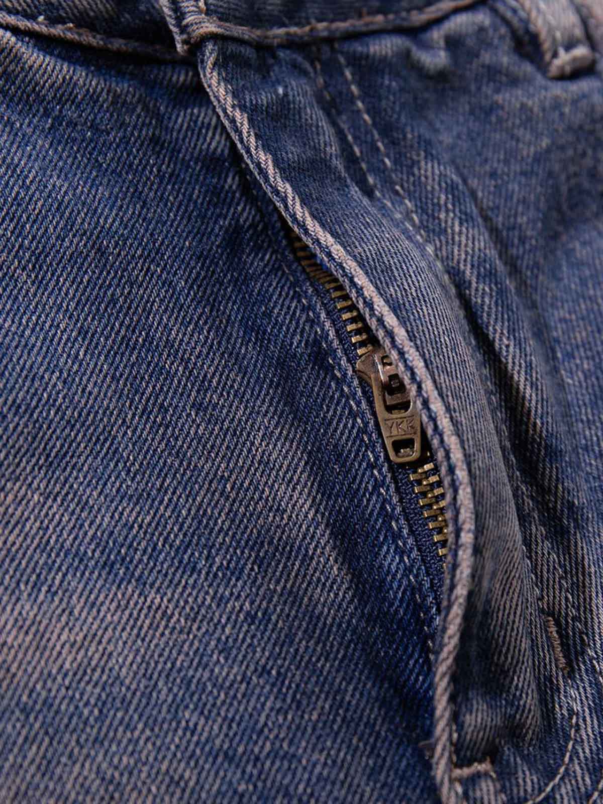 Slash Distressed Washed Denim Jeans - Image 6