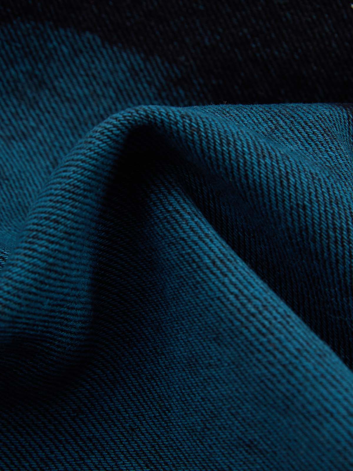 Smoke Fade Wash Cross Patch Baggy Denim Jeans - Image 7