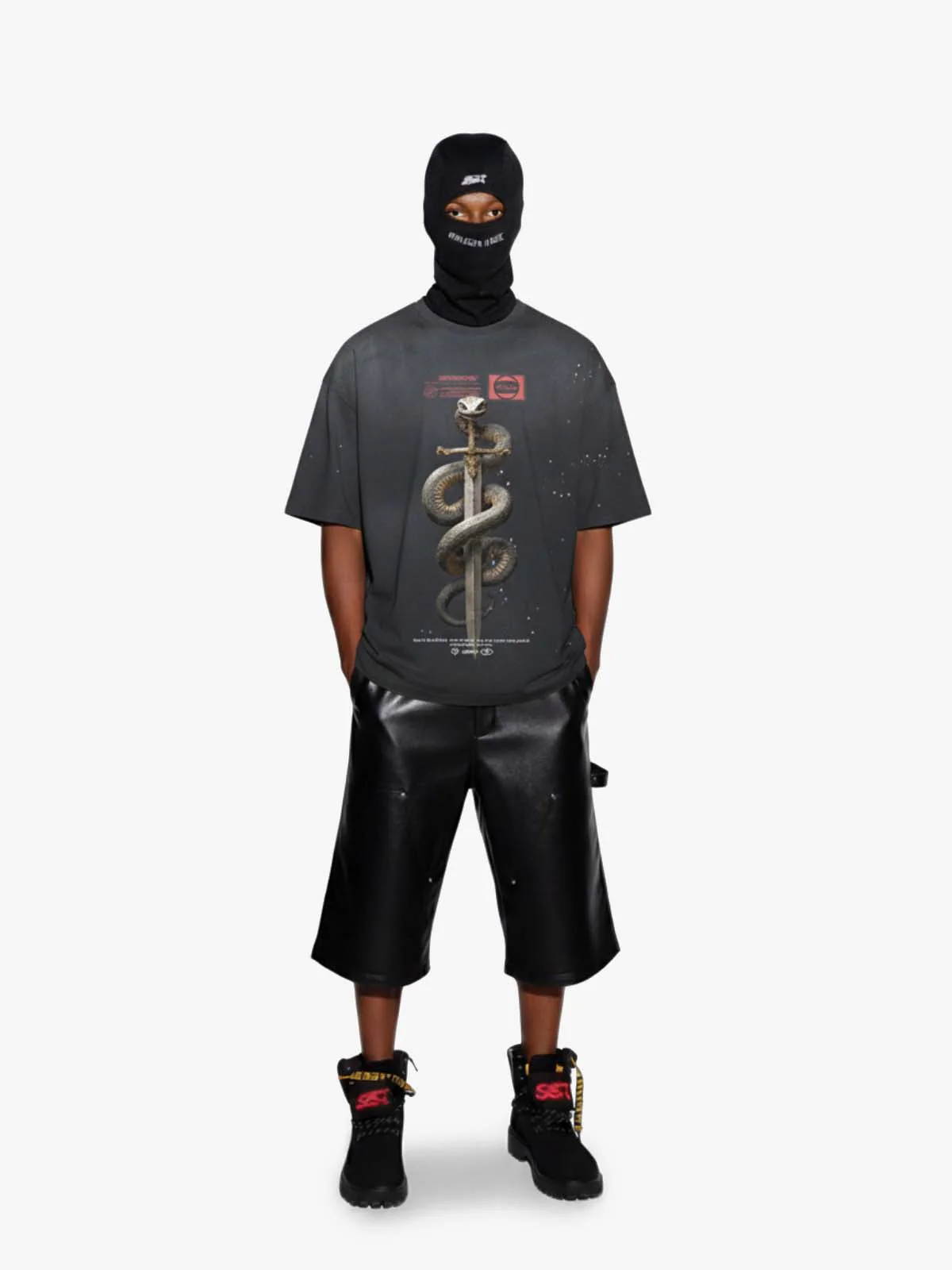 Snake and Sword Graphic T-Shirt - Image 3