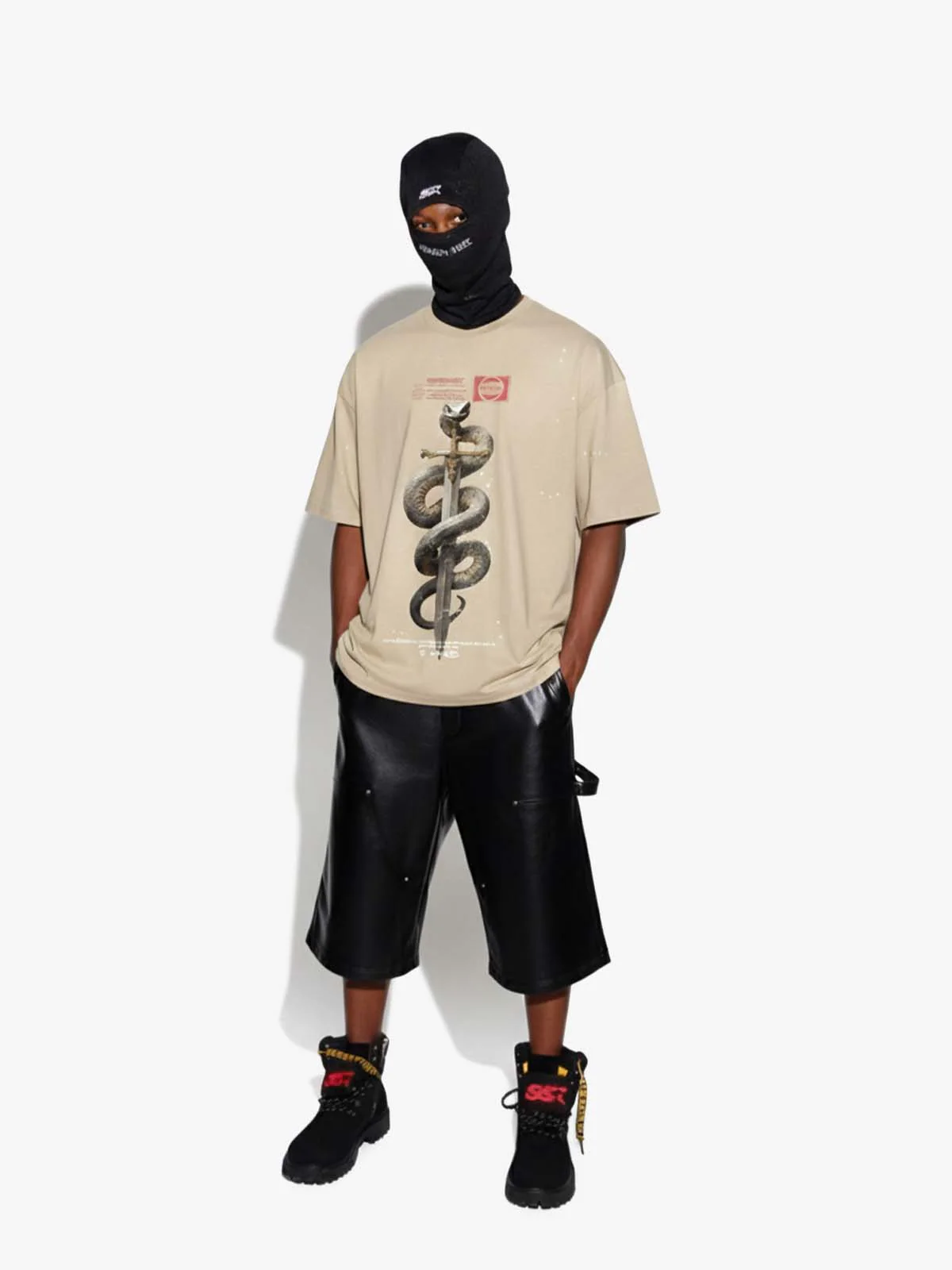 Snake and Sword Graphic T-Shirt - Image 4