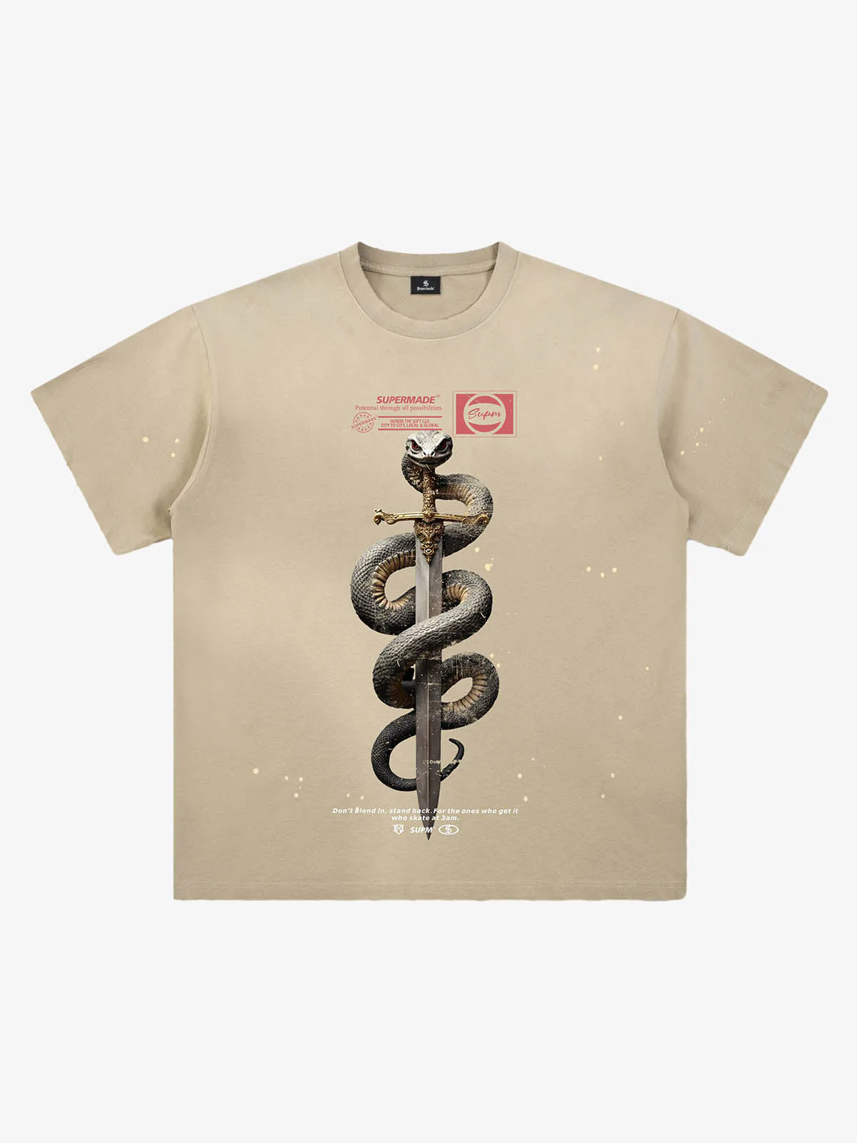Snake and Sword Graphic T-Shirt - Image 6