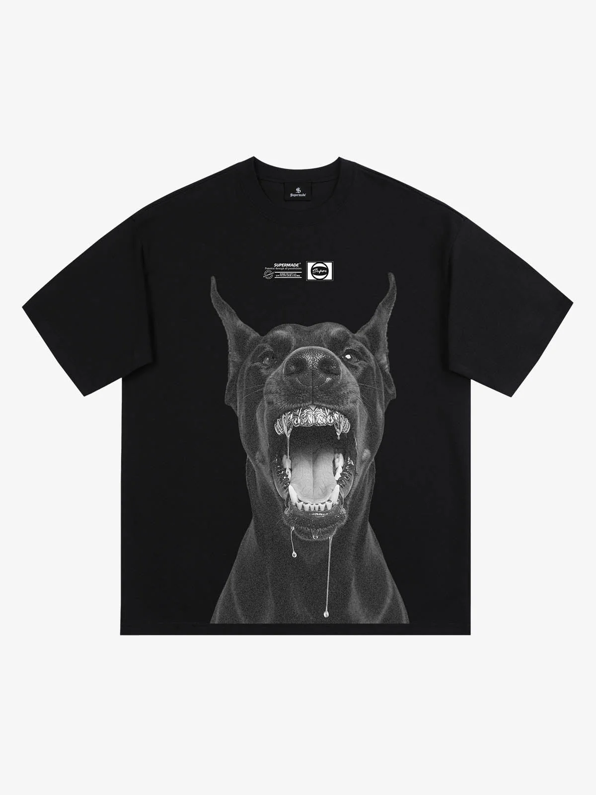 Snarling Doberman Graphic T-Shirt - Image 2