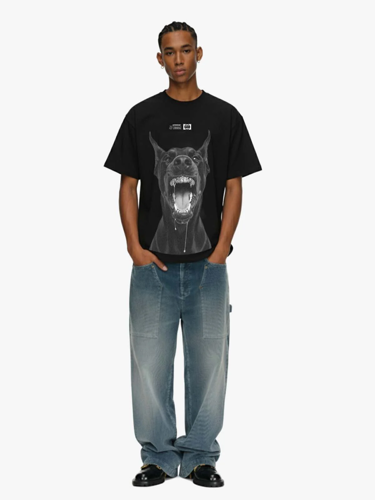 Snarling Doberman Graphic T-Shirt - Image 4
