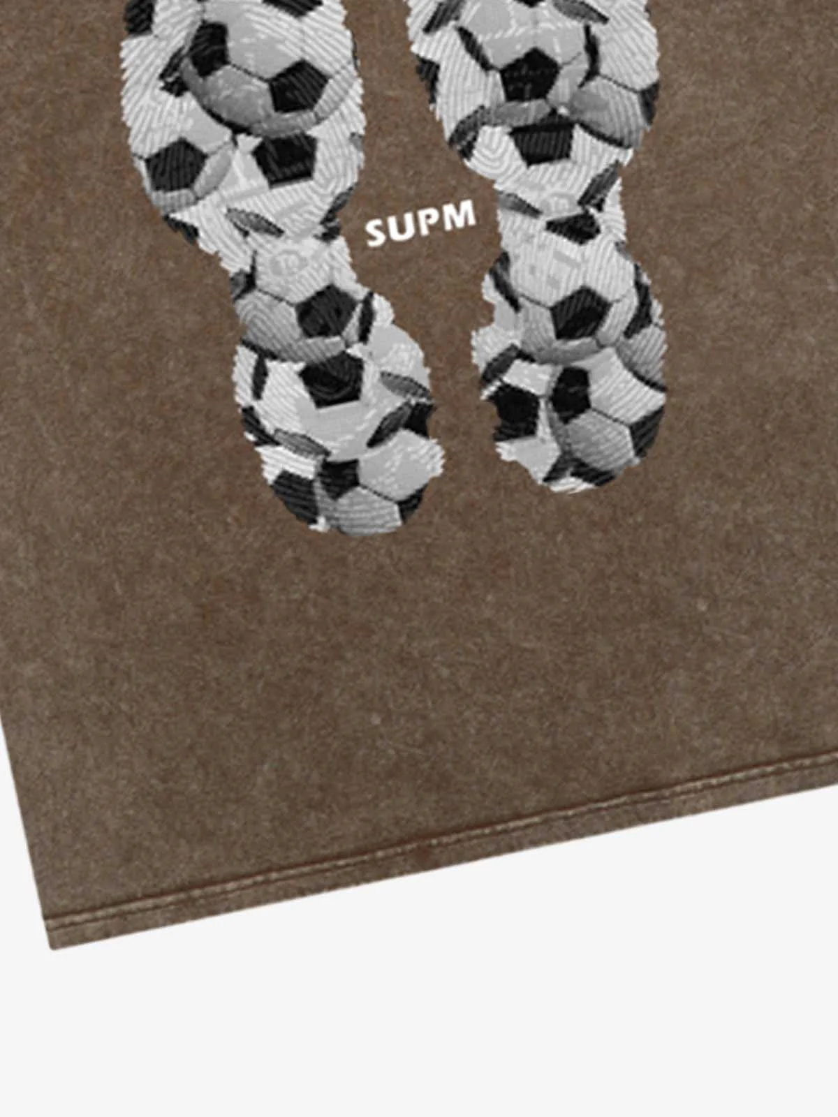 Soccer Ball Footprint Graphic T-Shirt - Image 8