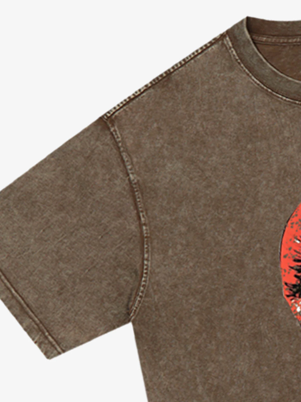Soccer Ball Lips Graphic T-Shirt - Image 7