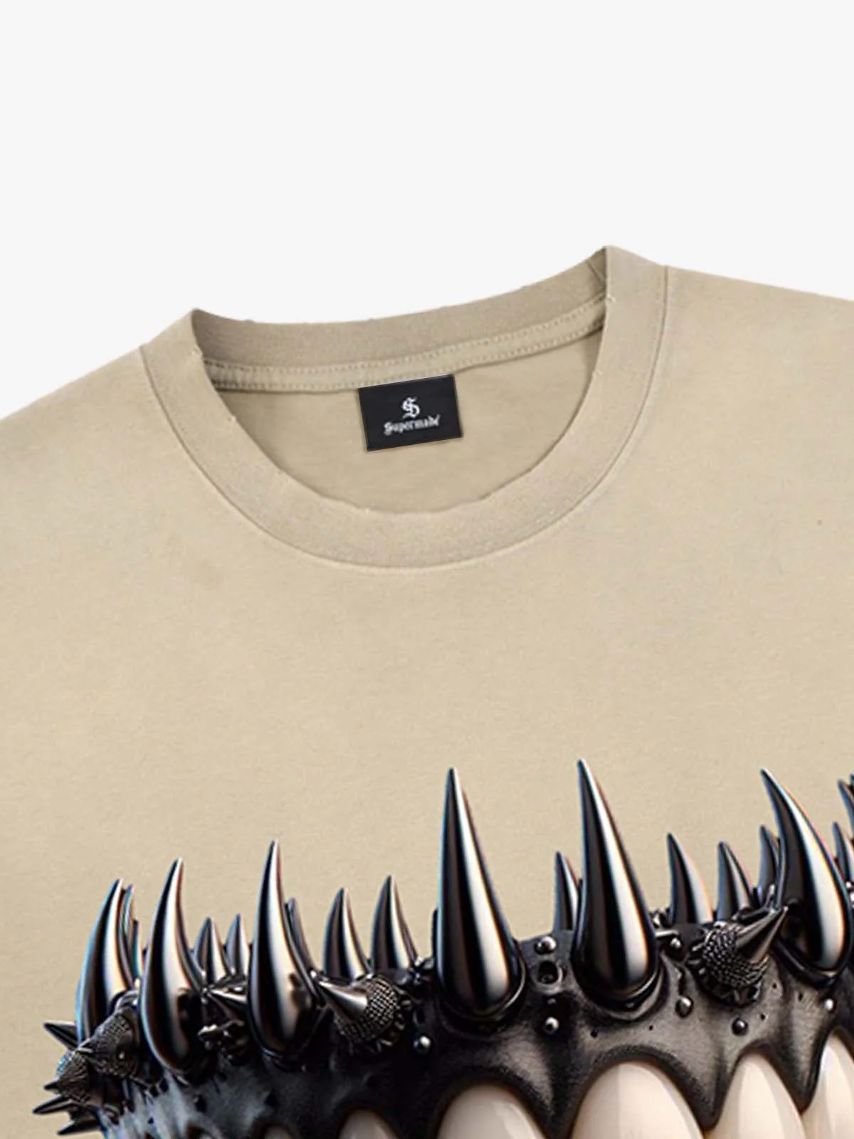 Spiked Teeth Graphic T-Shirt - Image 10
