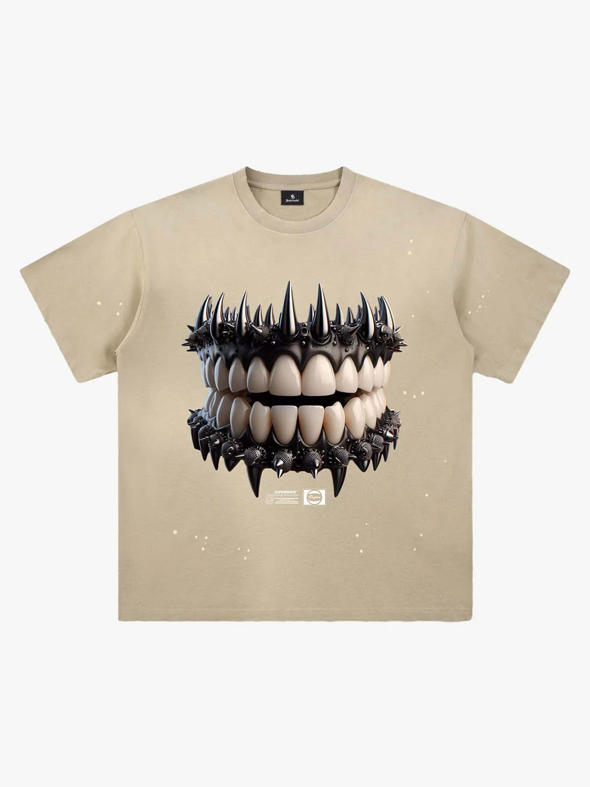 Spiked Teeth Graphic T-Shirt - Image 5