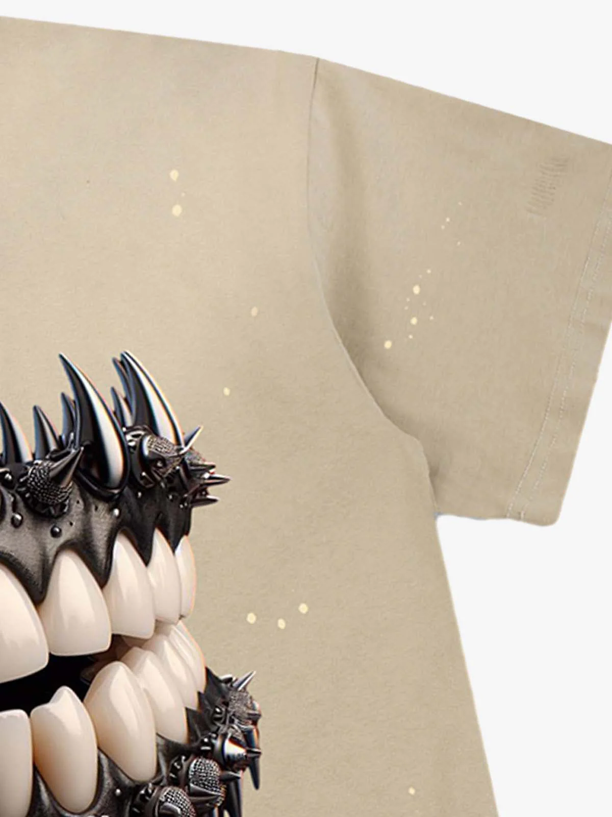 Spiked Teeth Graphic T-Shirt - Image 7