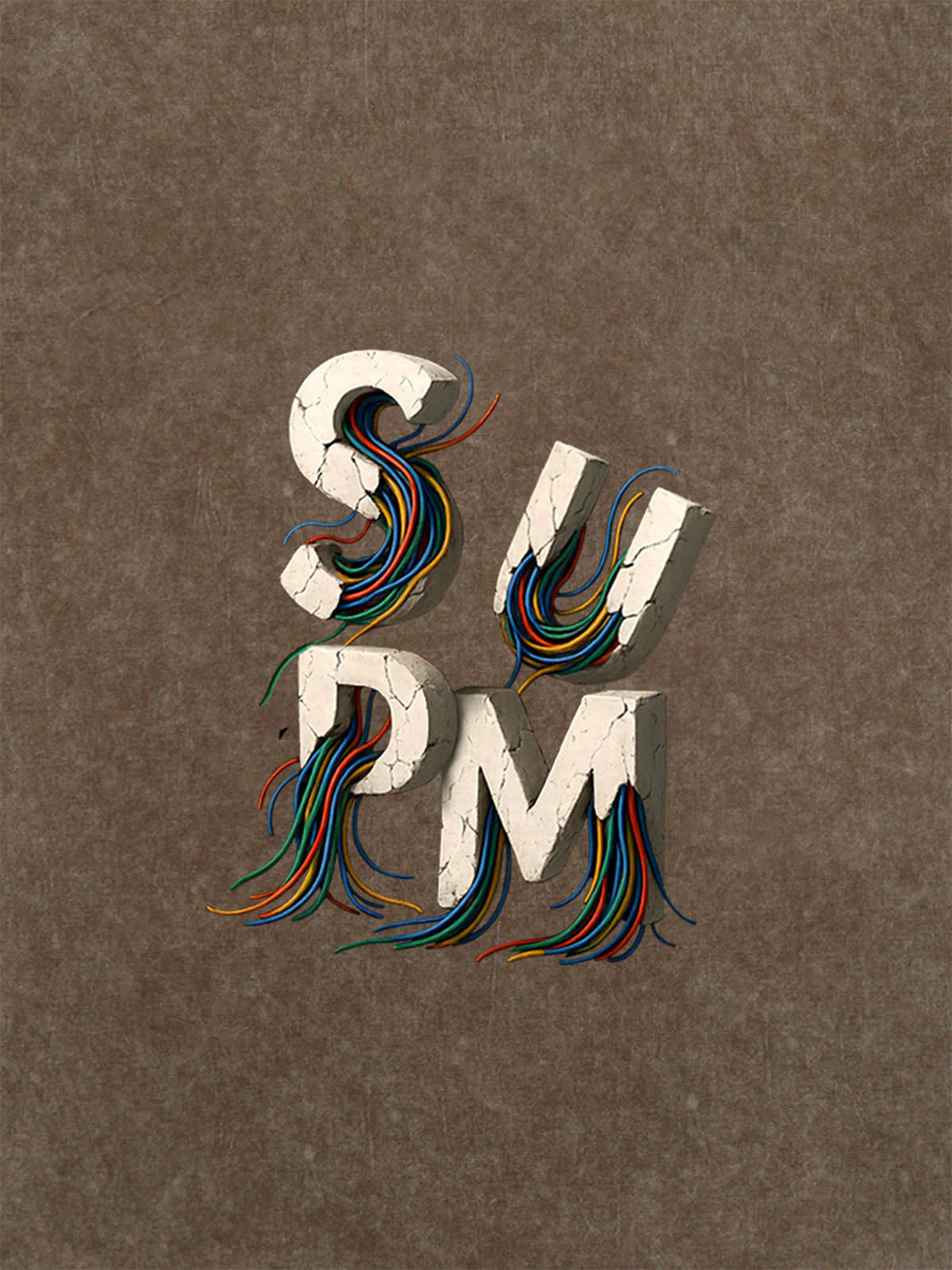 SPMD Letter Cable Graphic T-Shirt - Image 27