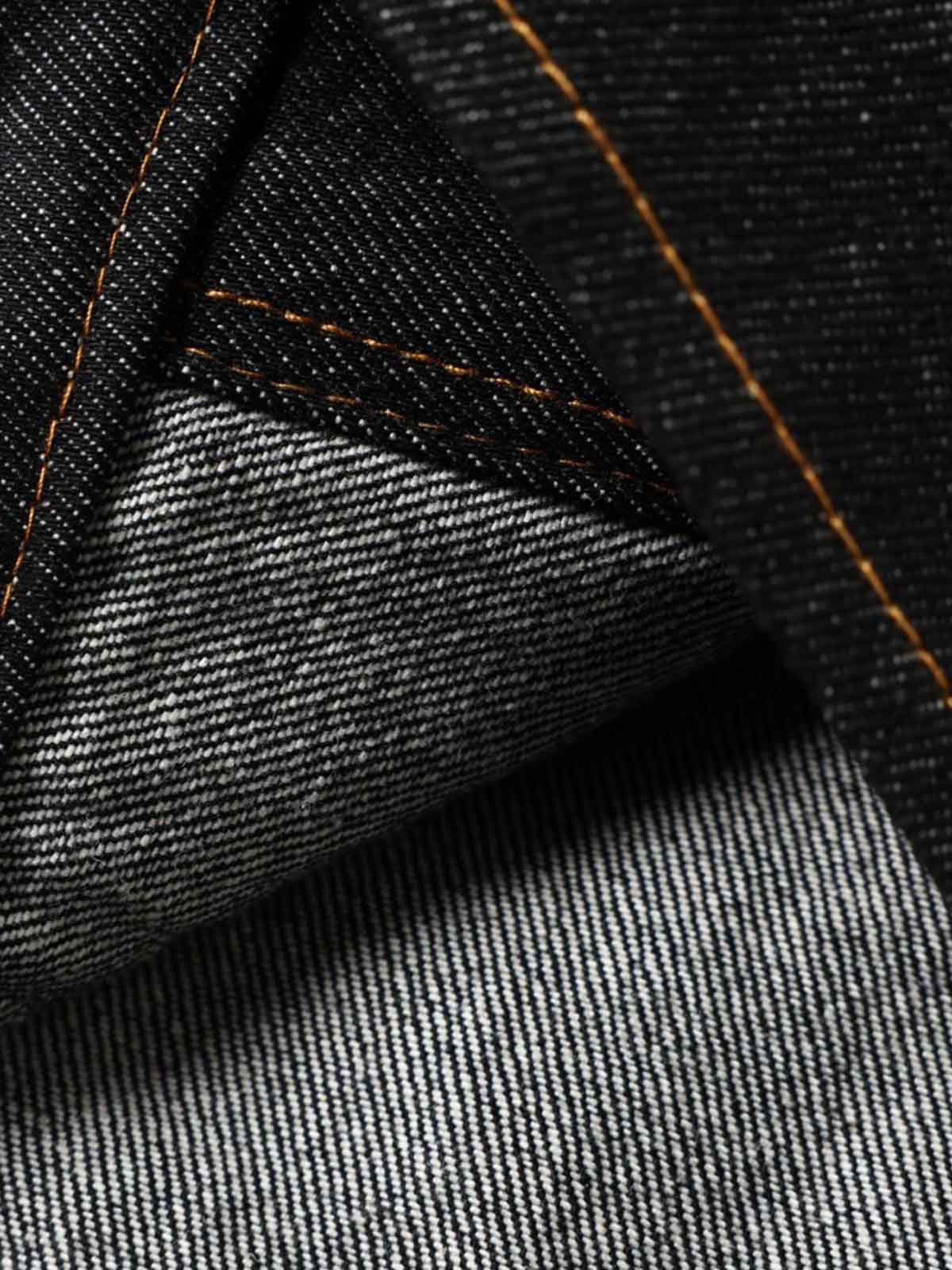 Stand Collar Clasp Detail Denim Jacket - Image 4