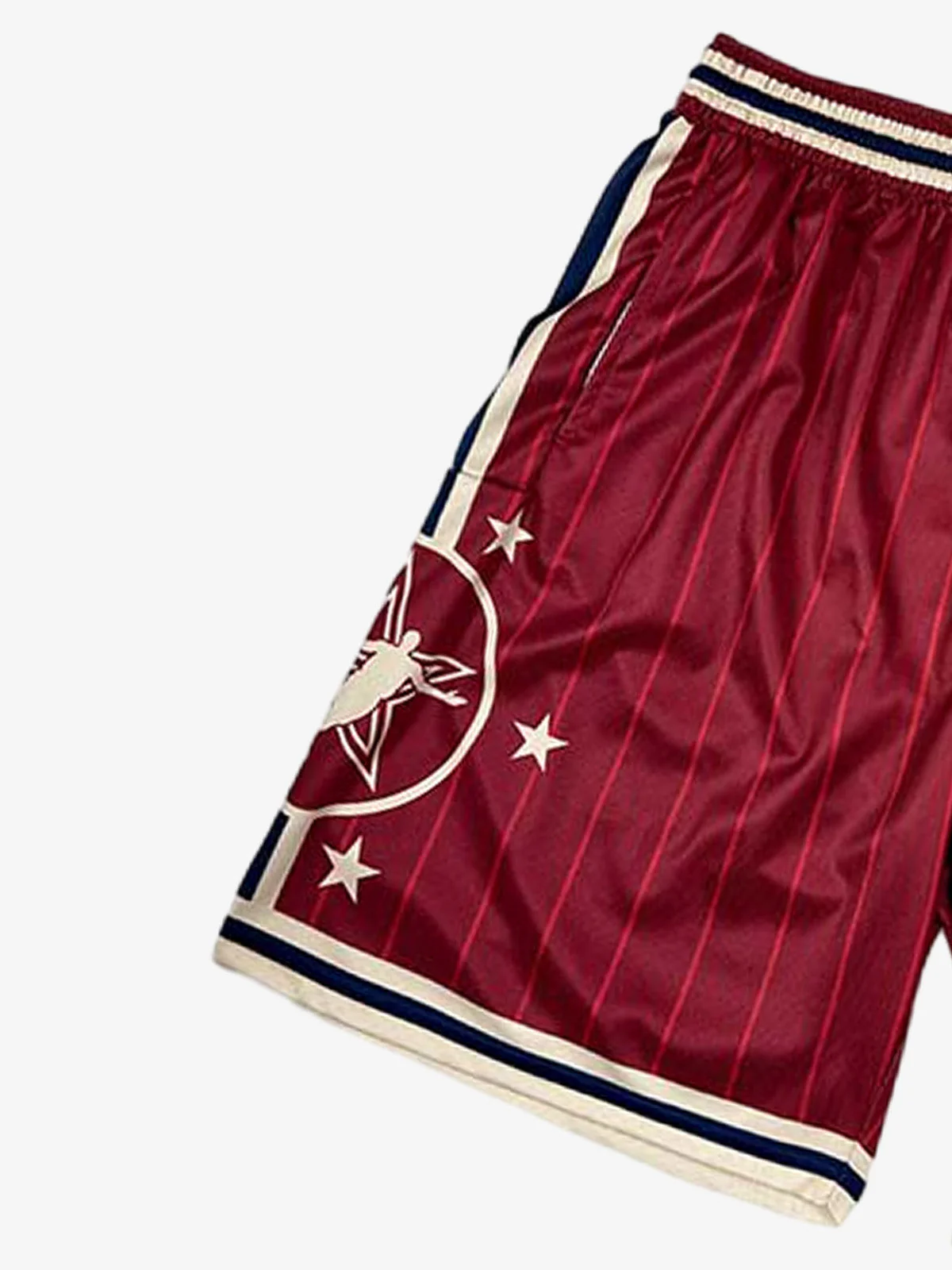 Star Crest Striped Soccer Shorts - Image 8