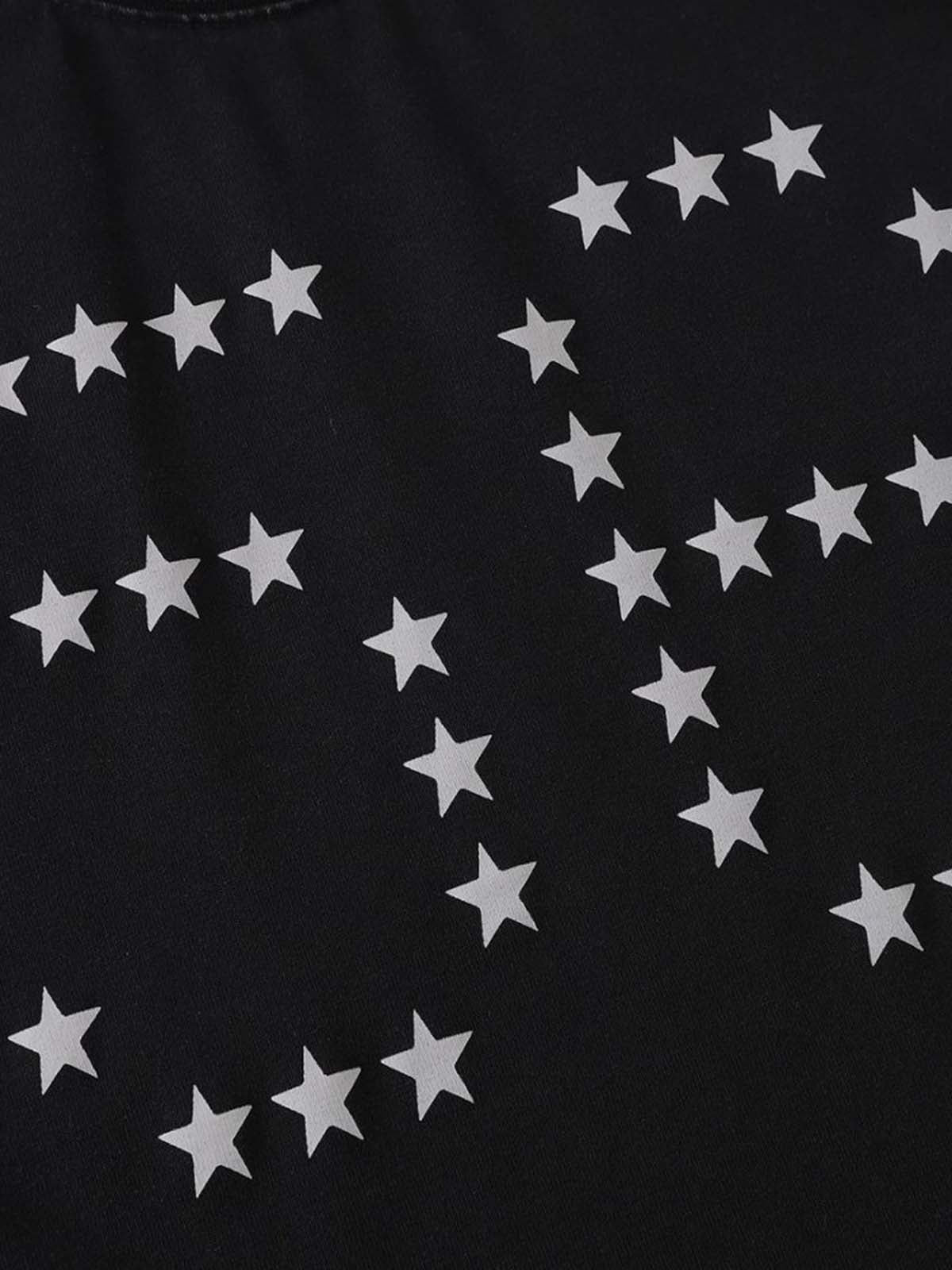 Star Graphic 56 Number Washed T-Shirt - Image 6