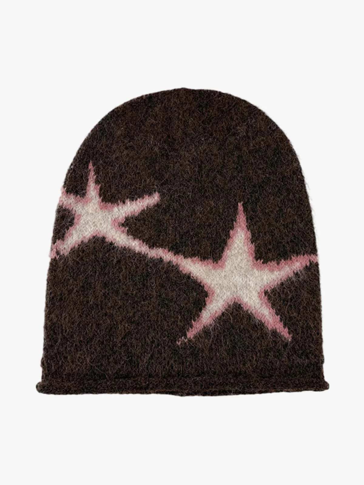 Star Pattern Knit Beanie - Image 8