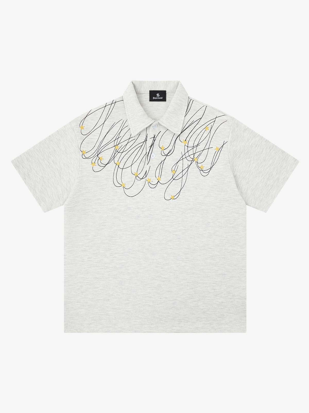 Stellar Embroidery Jersey Polo Shirt