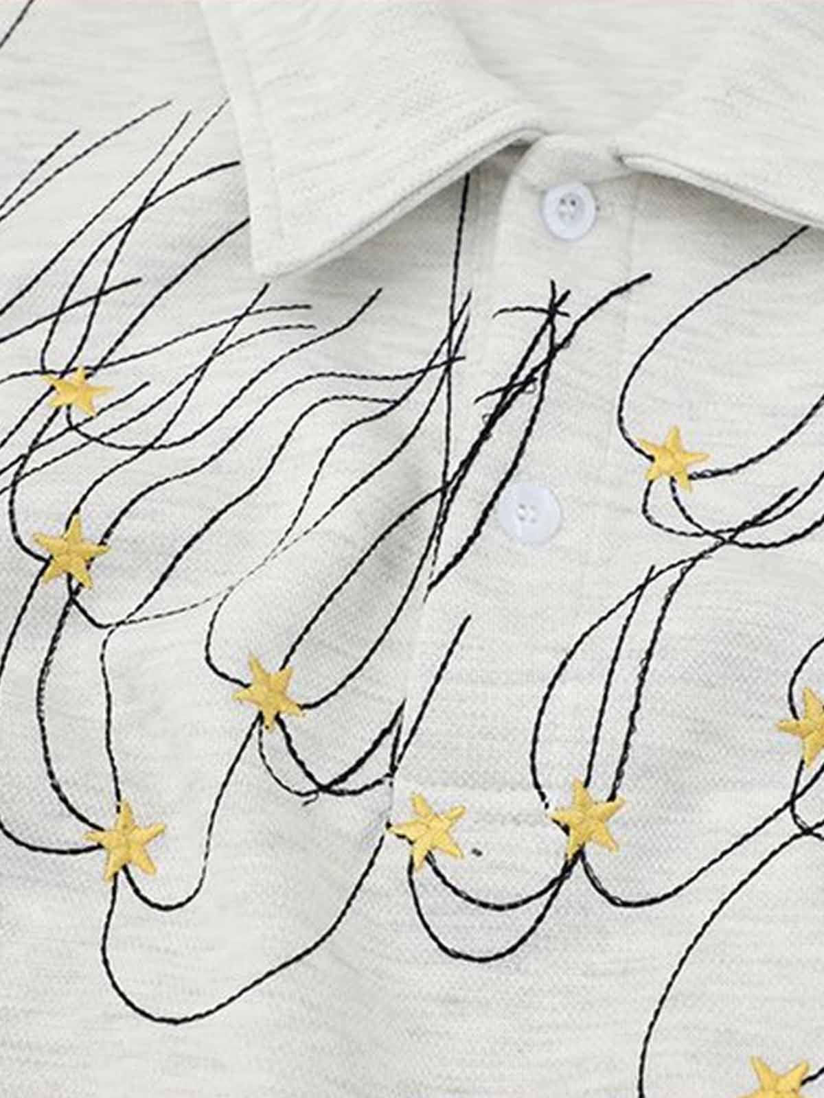 Stellar Embroidery Jersey Polo Shirt - Image 7