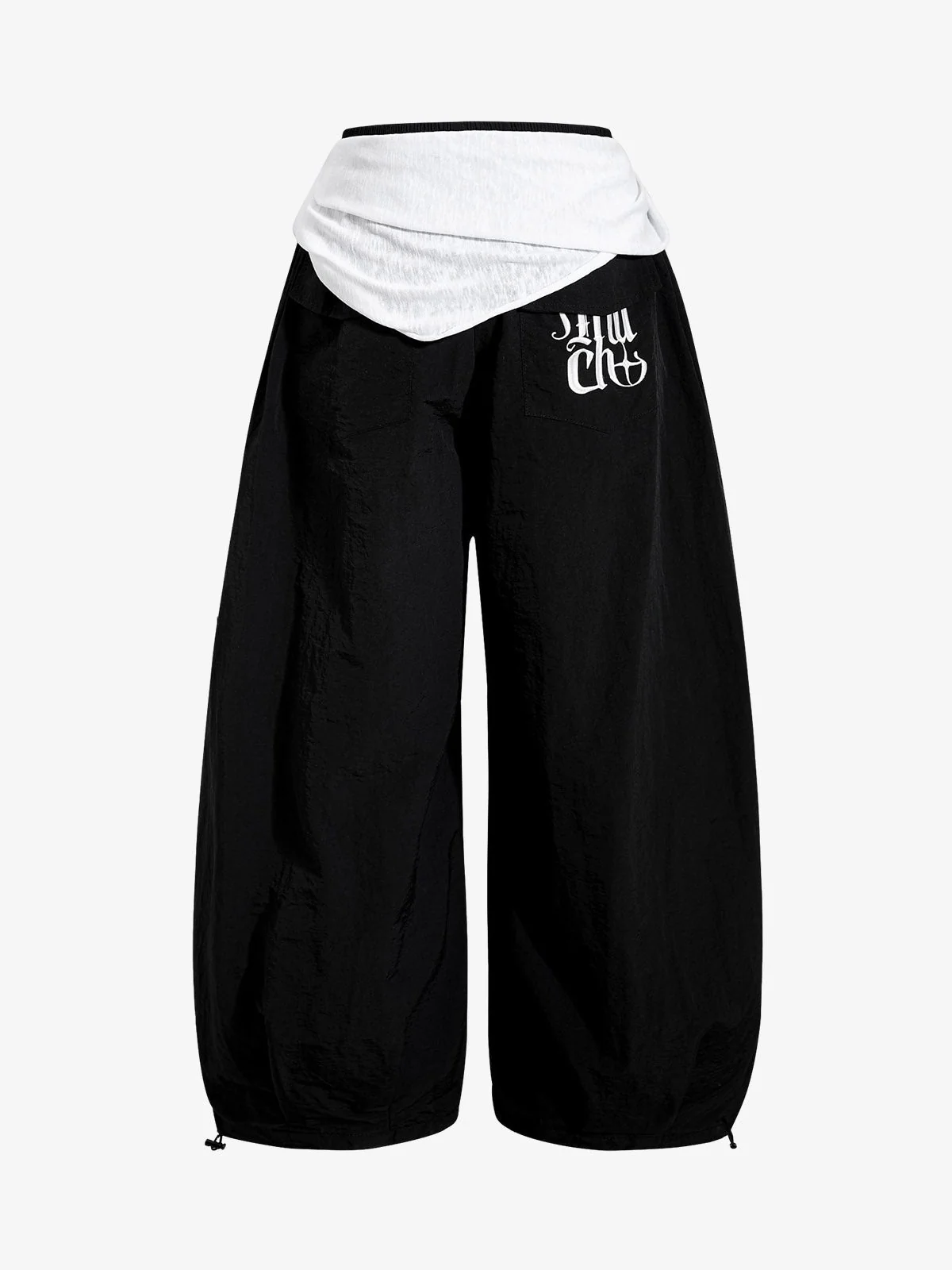 Strapped Detachable Curved Pants - Image 4