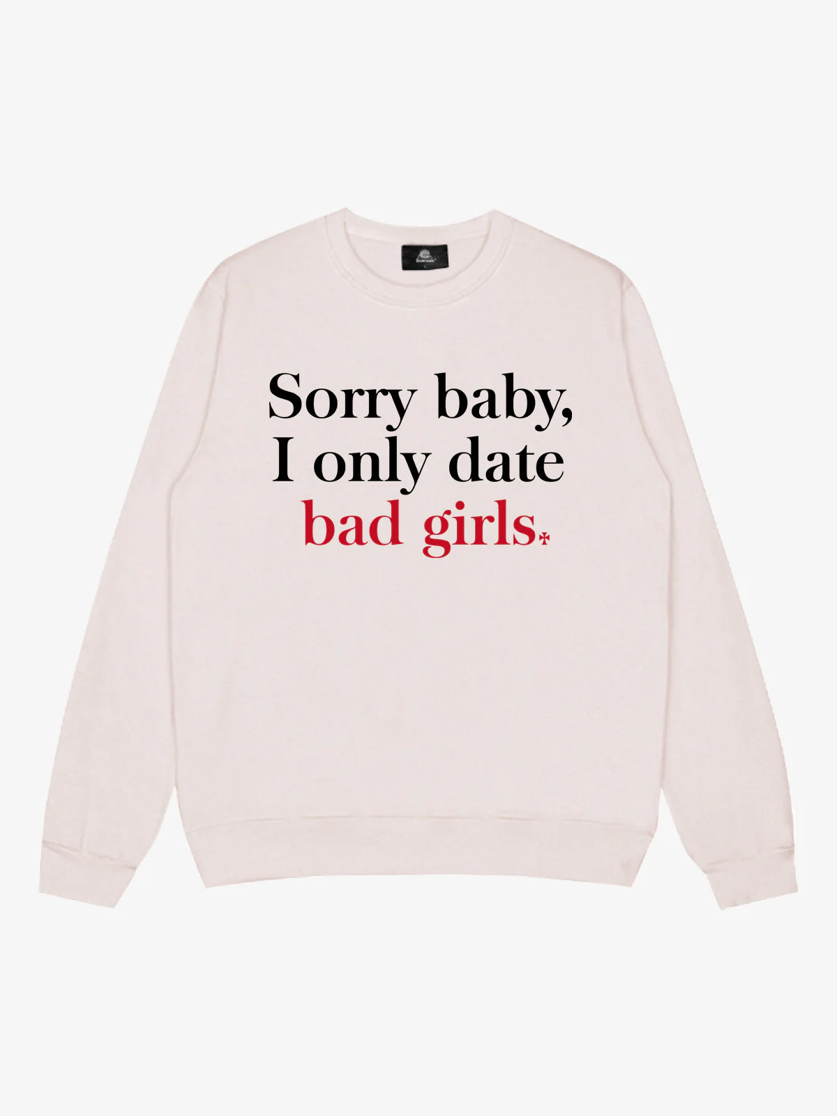 Street Contrast Design Slogan Print Round Neck Sweatshirt - Image 3