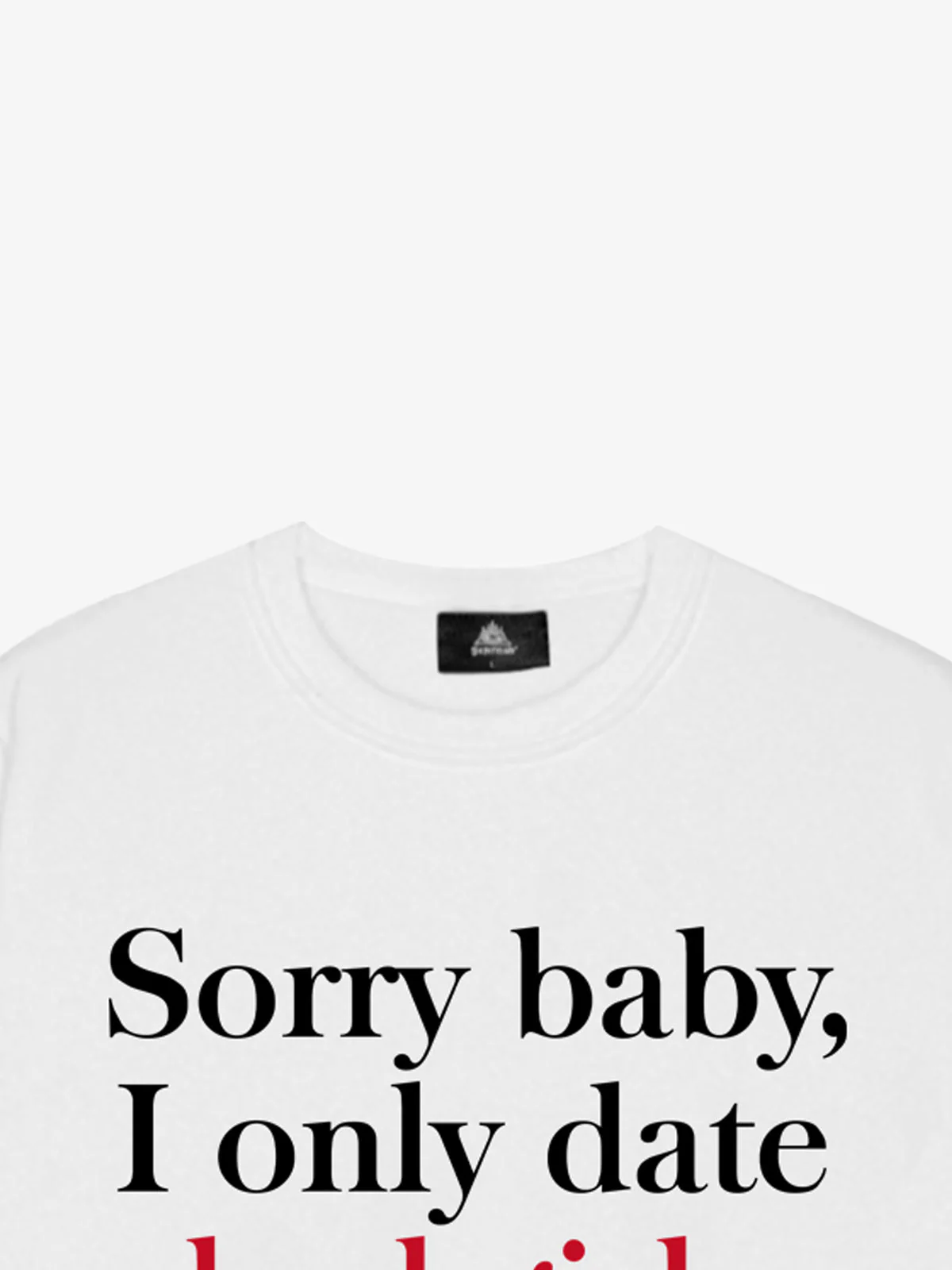 Street Contrast Design Slogan Print Round Neck Sweatshirt - Image 7