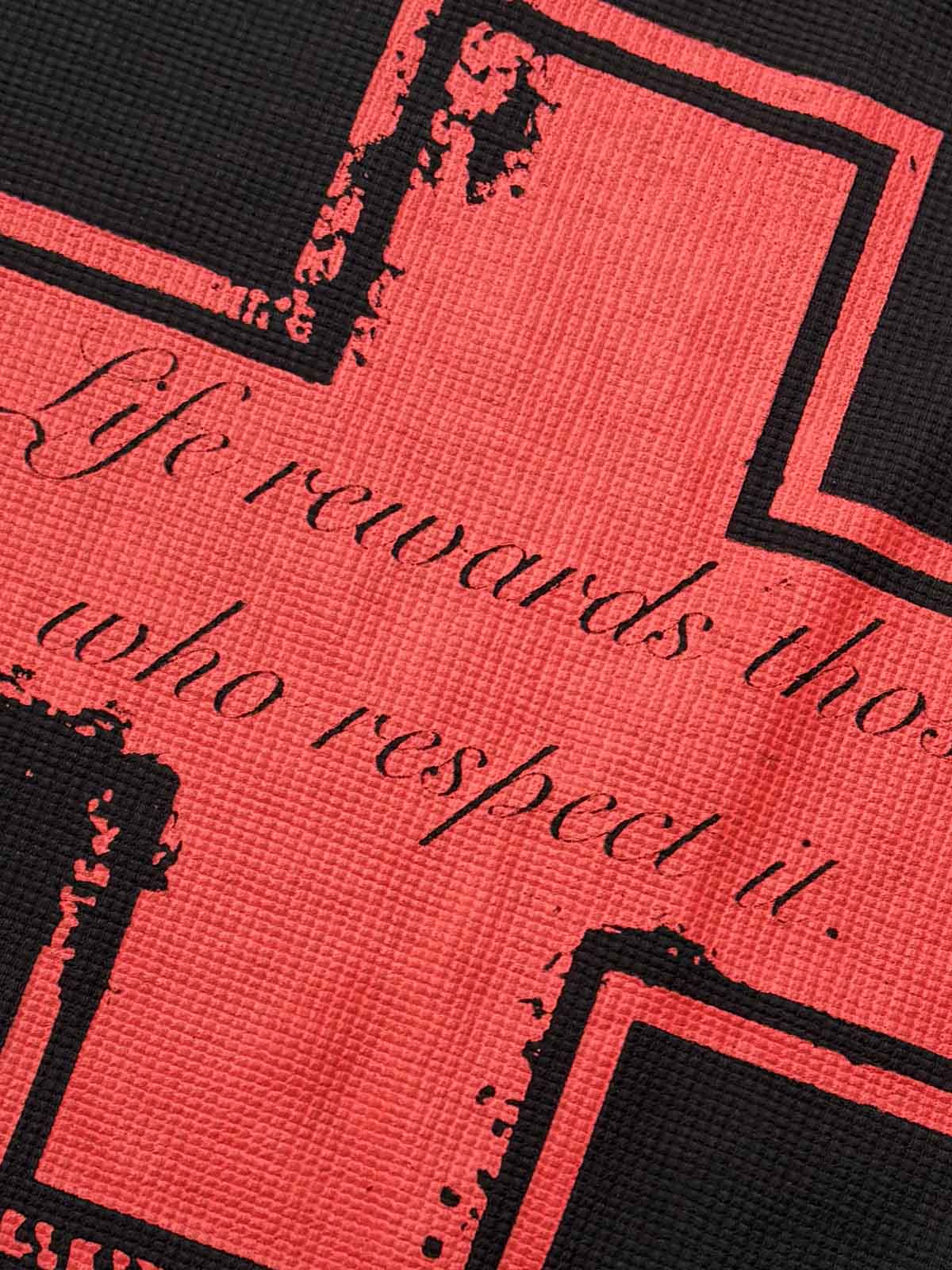 Street Cross Lettering Print Long-Sleeved T-Shirt - 2608 - Image 13