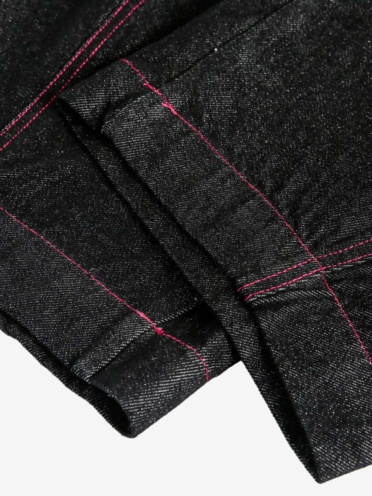 Street Culottes Red Stitching Barrel Jeans - Image 11