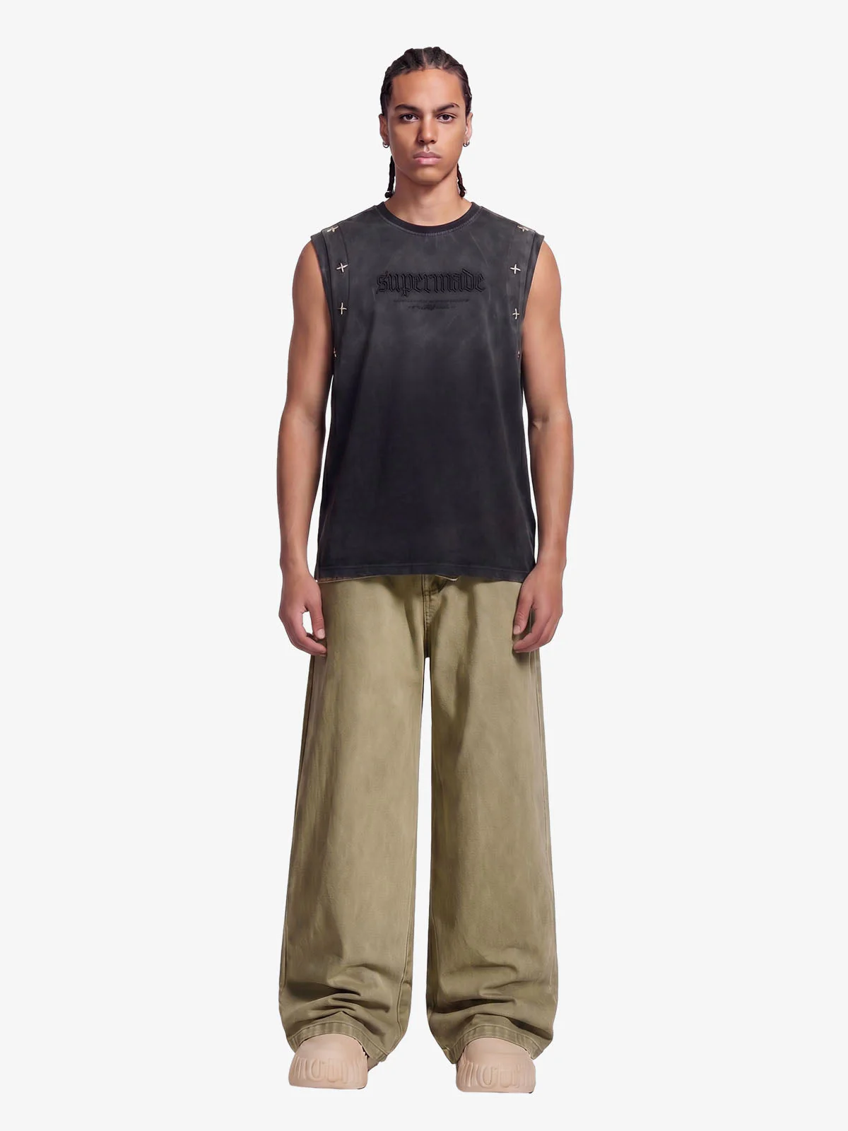 Street Detachable Belt Baggy Pants - Image 3