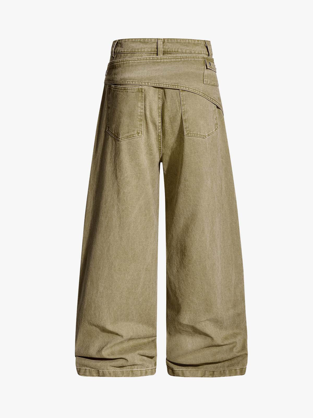 Street Detachable Belt Baggy Pants - Image 5
