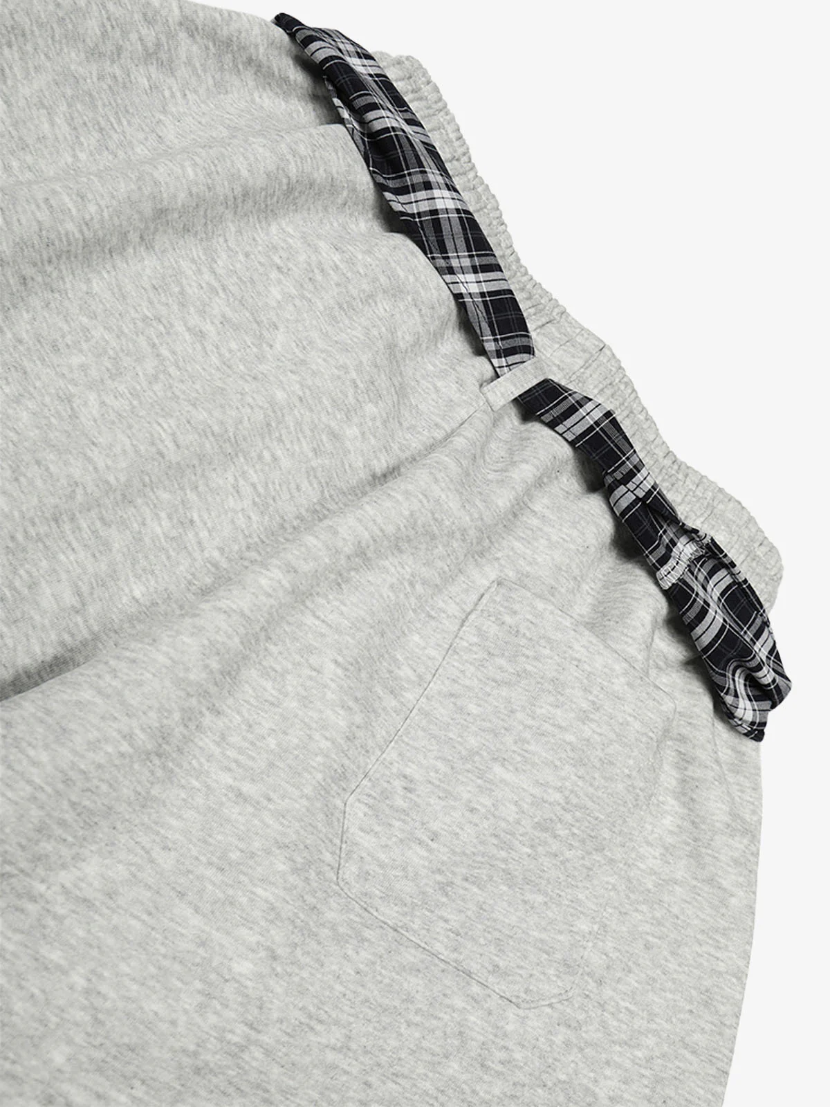 Street Detachable Plaid Waistband Machete Casual Pants - Image 11