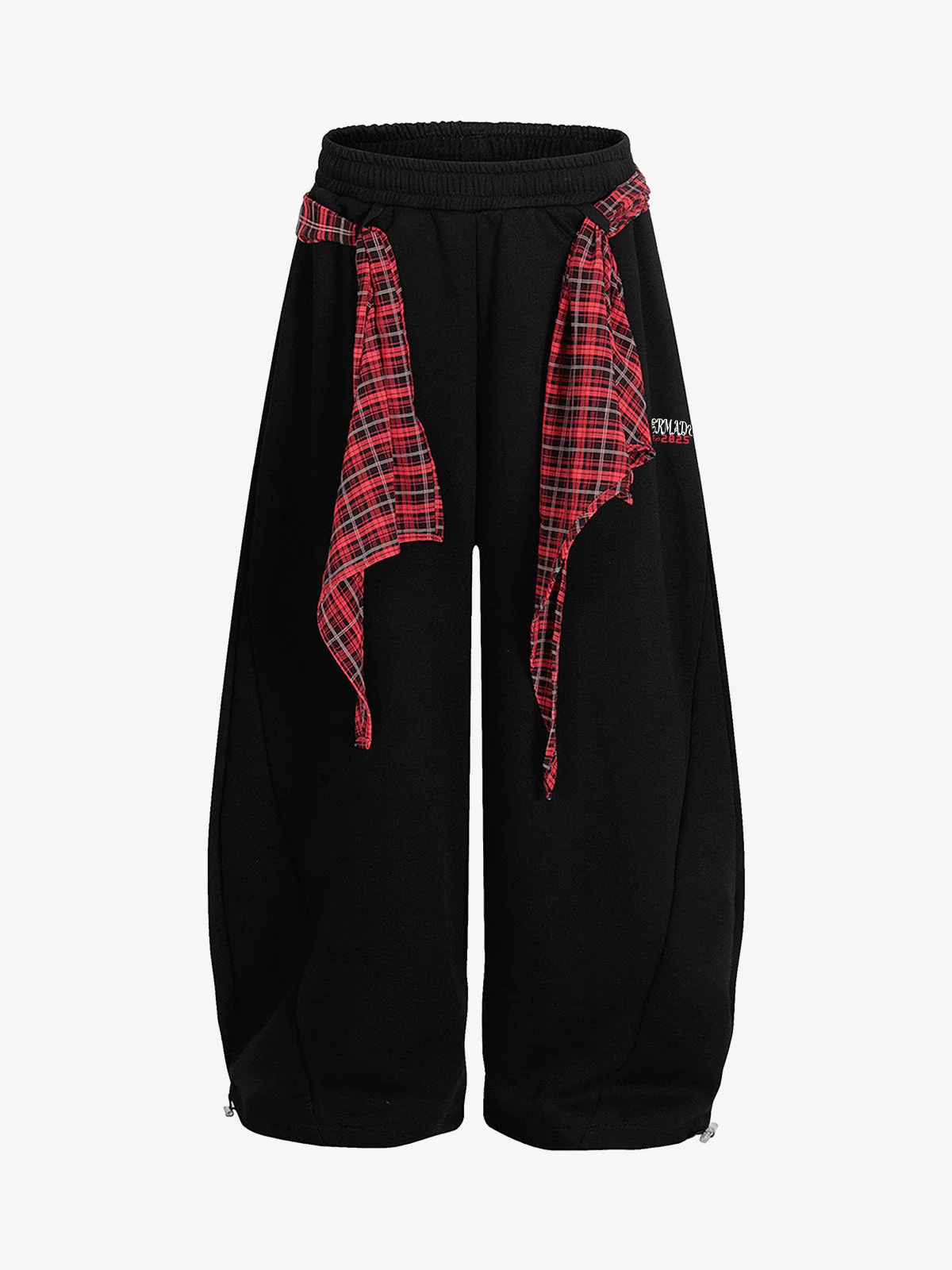 Street Detachable Plaid Waistband Machete Casual Pants - Image 5
