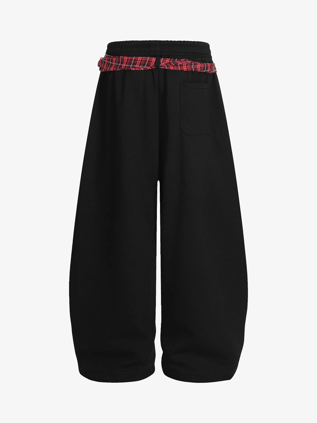 Street Detachable Plaid Waistband Machete Casual Pants - Image 6