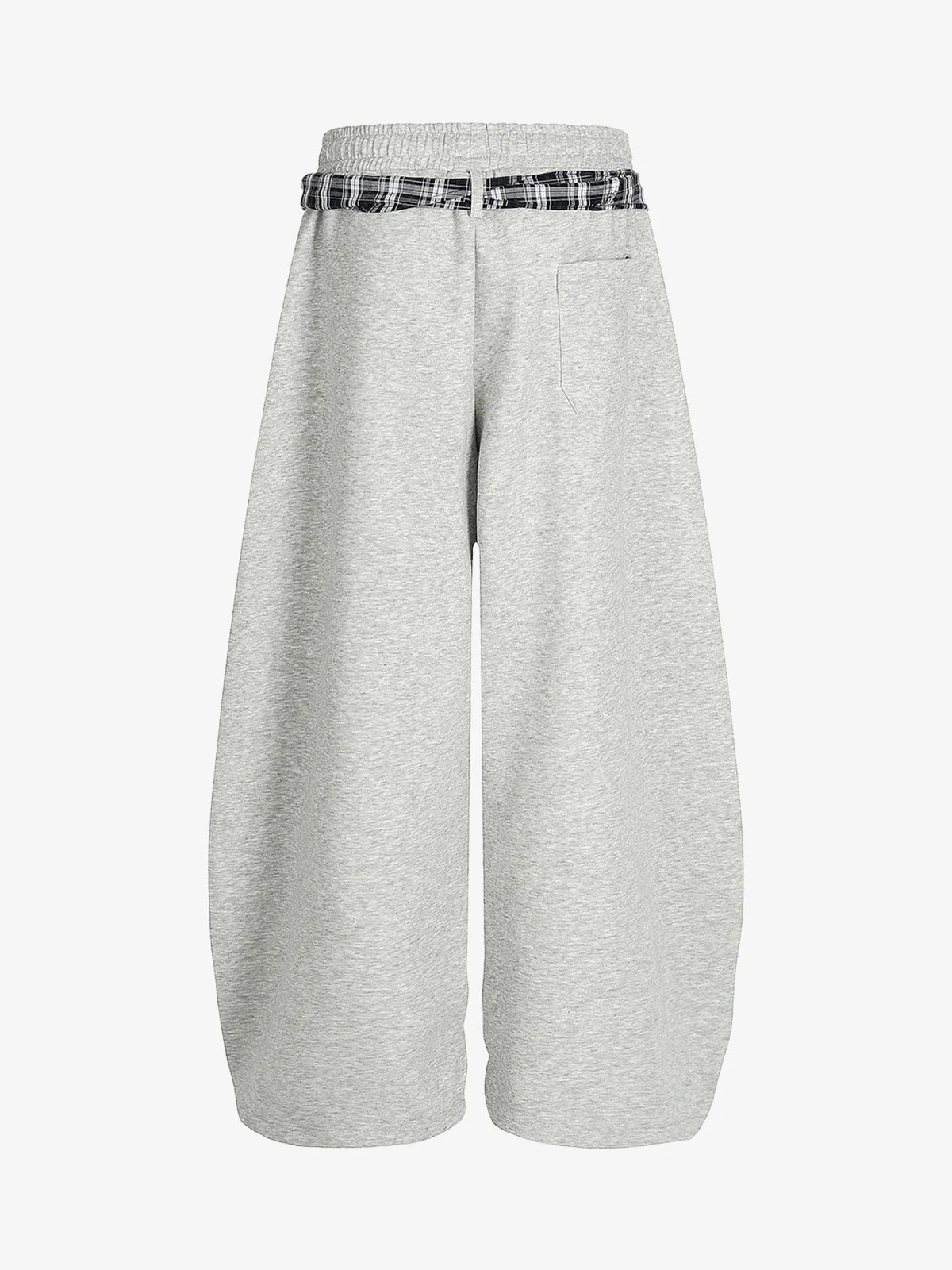 Street Detachable Plaid Waistband Machete Casual Pants - Image 7