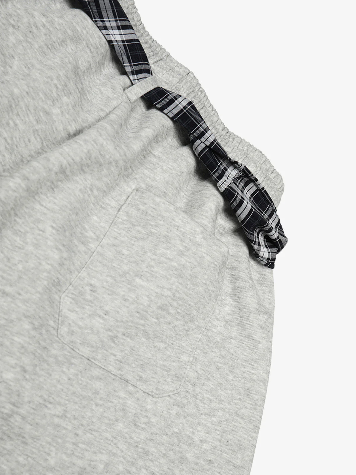 Street Detachable Plaid Waistband Machete Casual Pants - Image 9